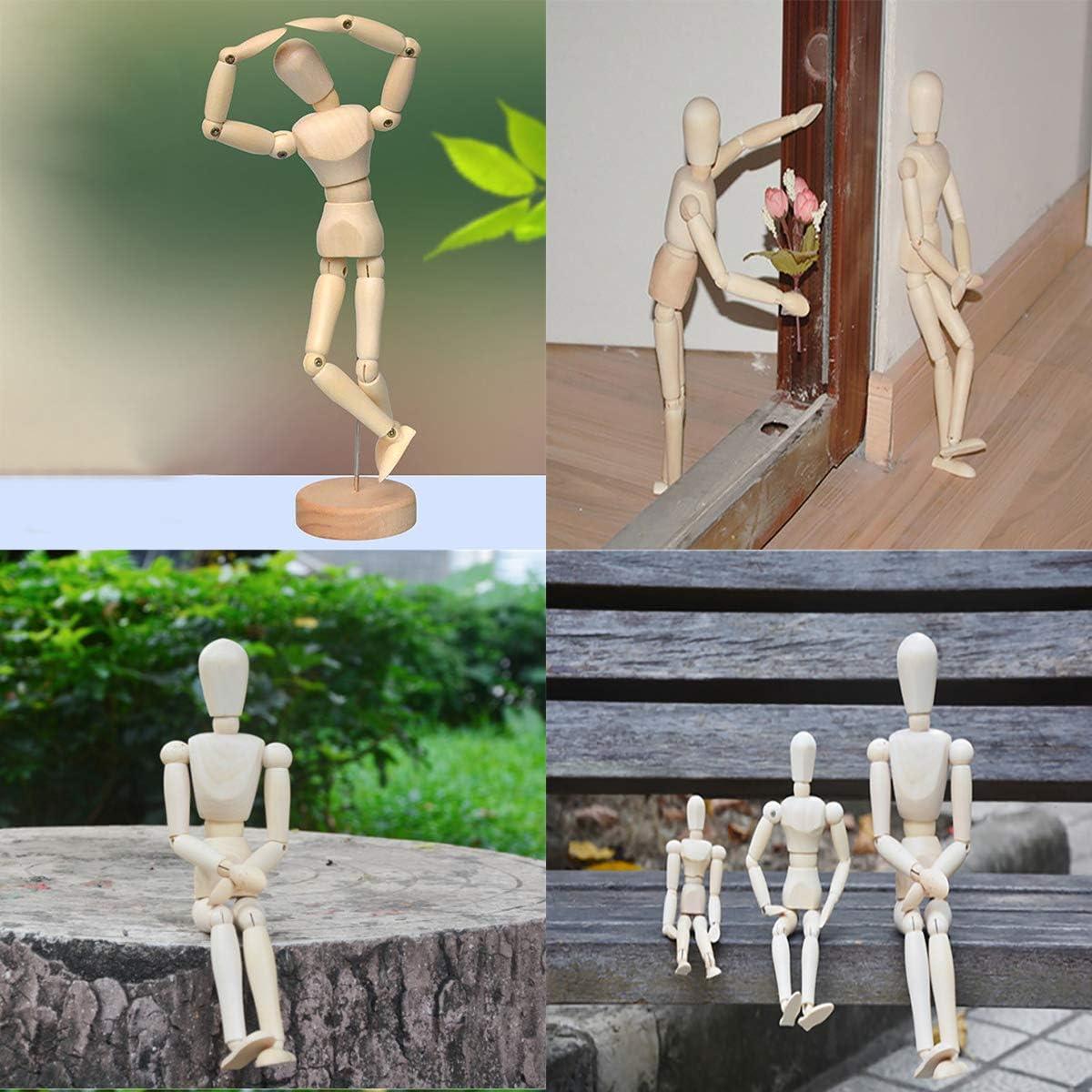 Artist Wooden Manikin Mannequin Sketching Lay Figure Drawing Model Aid Human Figure Artist Draw Painting Model Mannequin Jointed Doll for Art