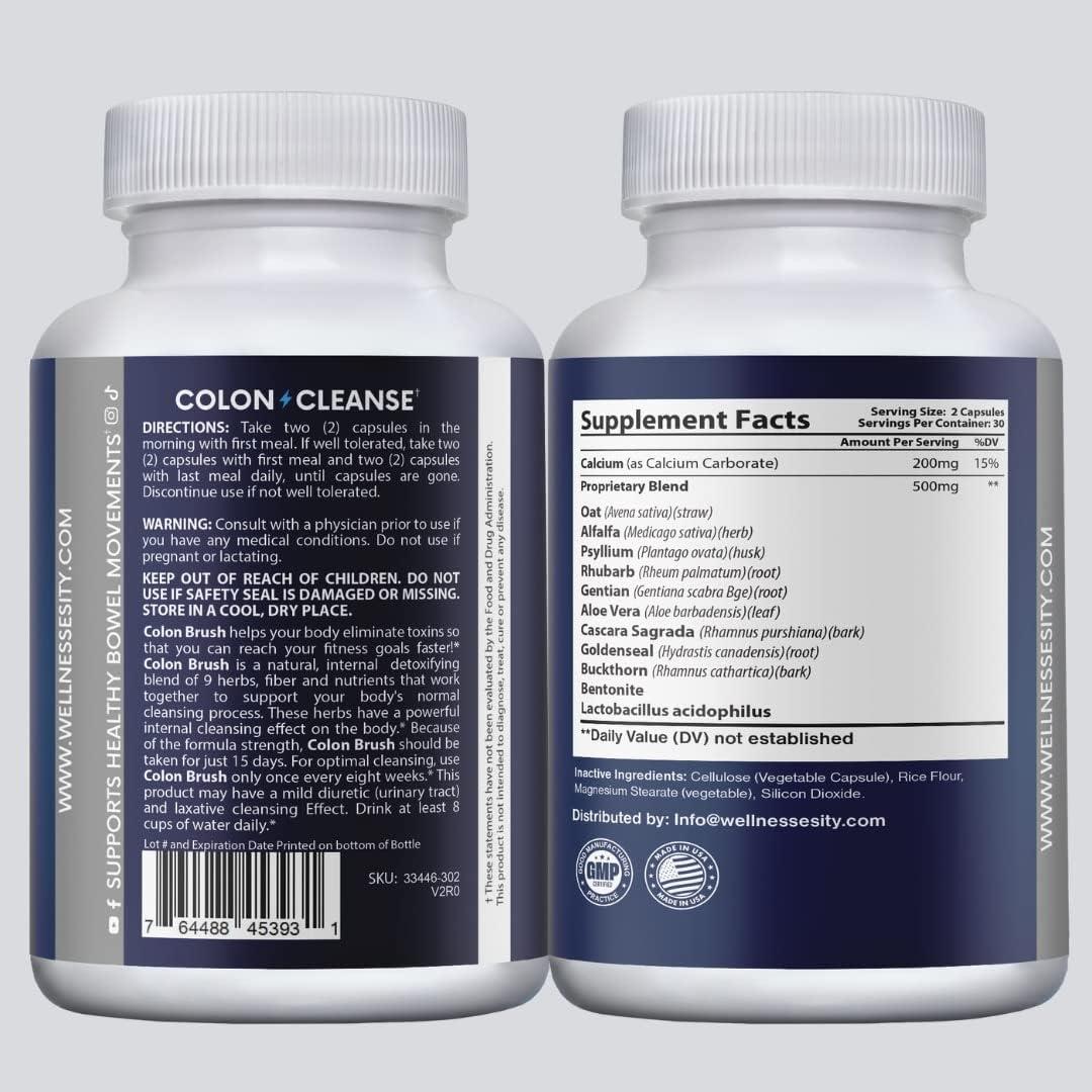 Colon Brush Detox Cleanser for Weight Loss FastActing ExtraStrength
