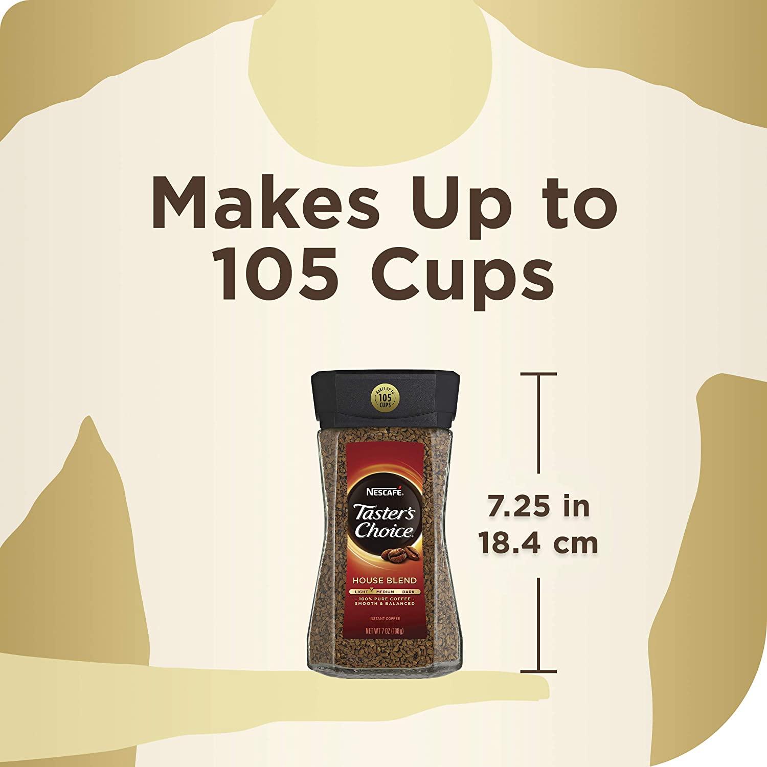 Nescafé Taster's Choice Instant Coffee House Blend 7 oz (198 g)
