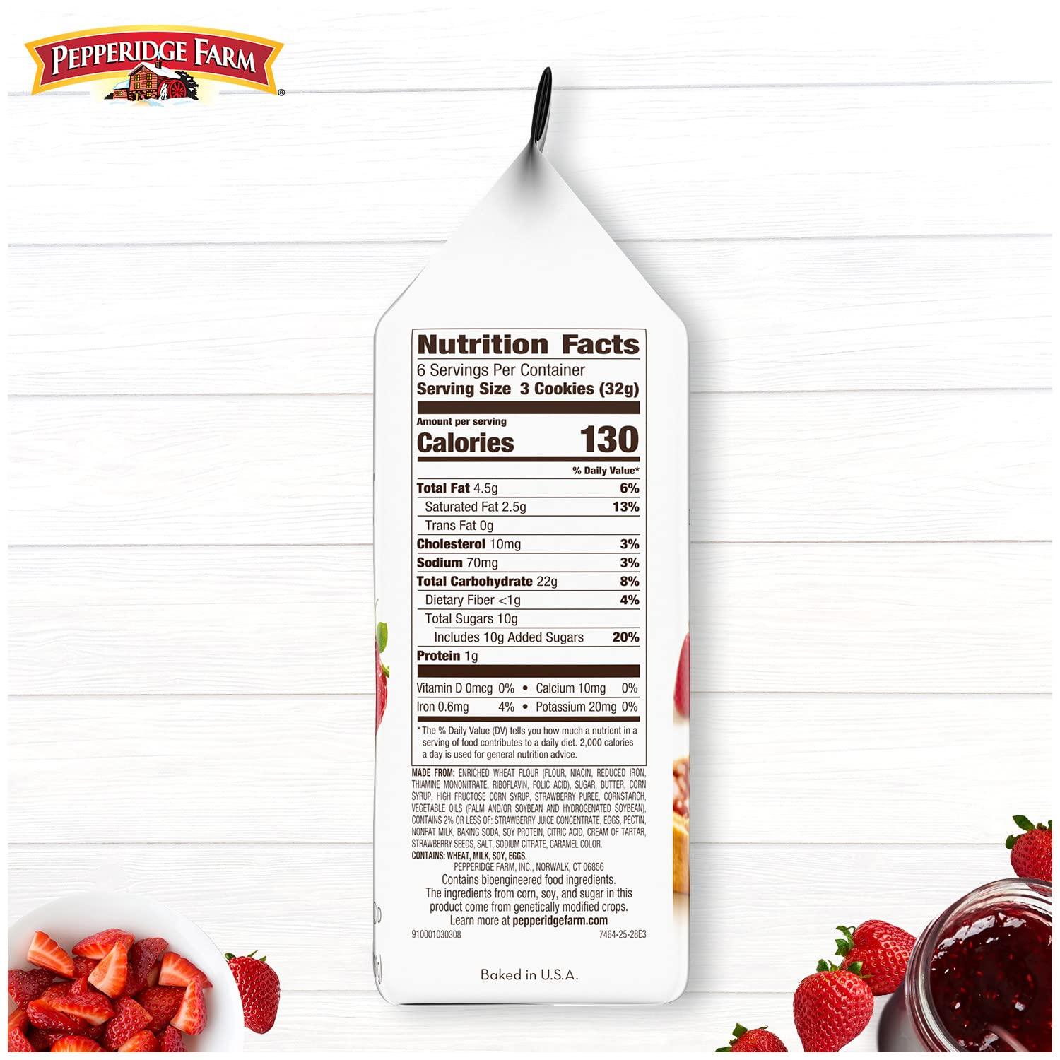 Pepperidge Farm Verona Strawberry Thumbprint Cookies 6.75 oz