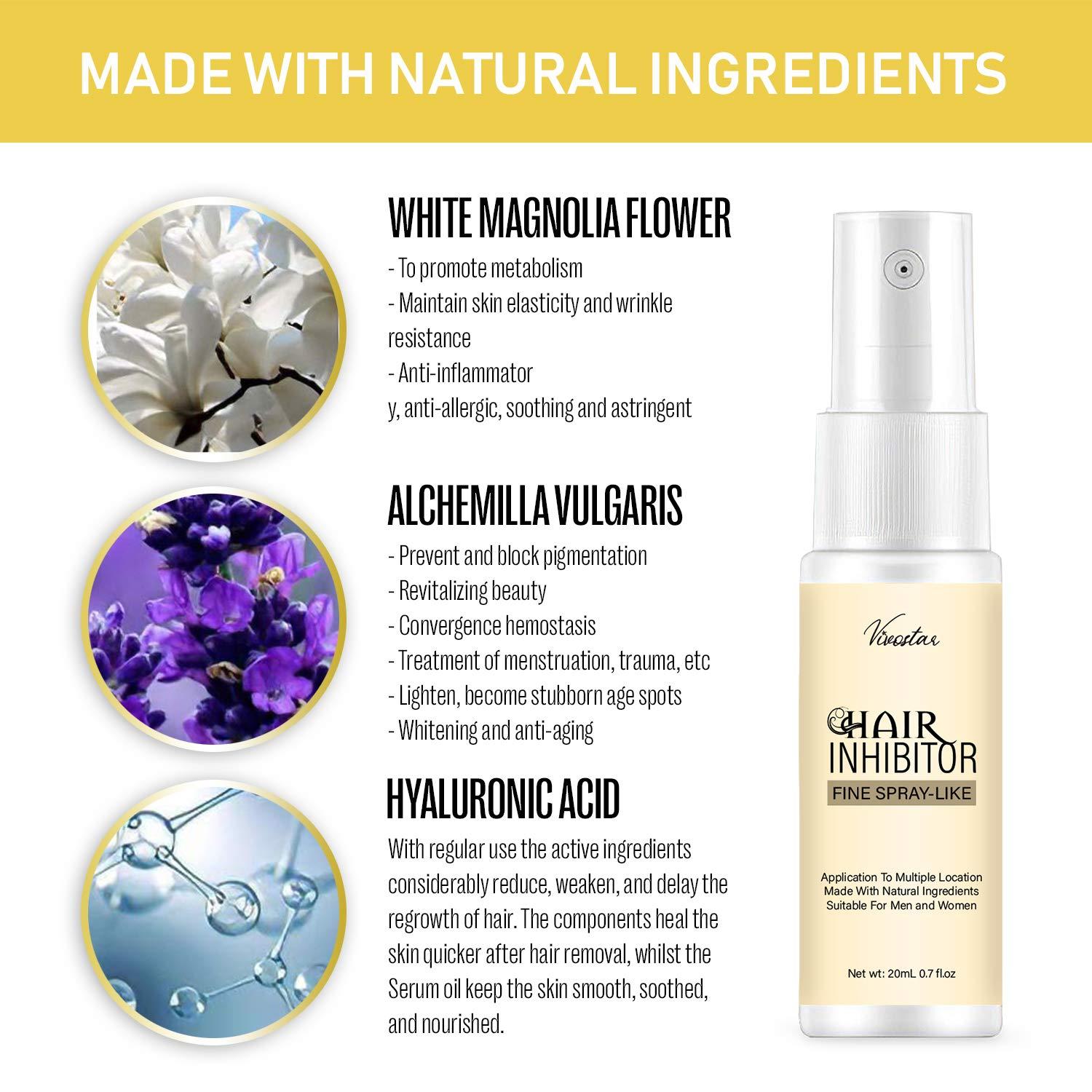 Hair Inhibitor, Painless Hair Regrowth Inhibitor Spray, Apply after