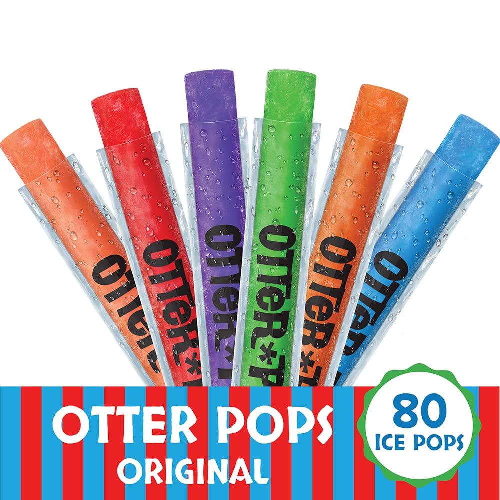 Otter Pops Original Flavors - 80 Fat Free 1 oz Ice Bars