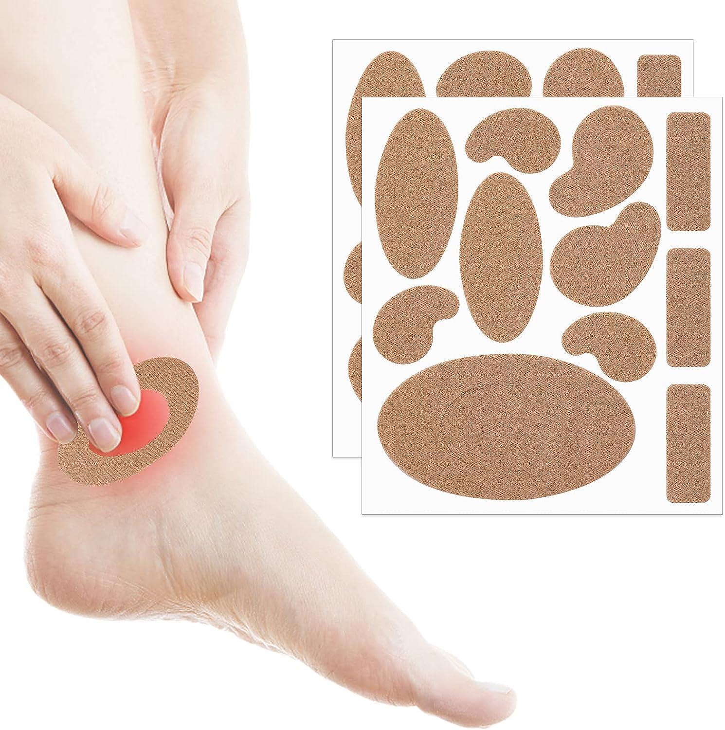 WLLHYF 10 Sheets Moleskin Tape Flannel Adhesive Pads, Moleskin for Feet