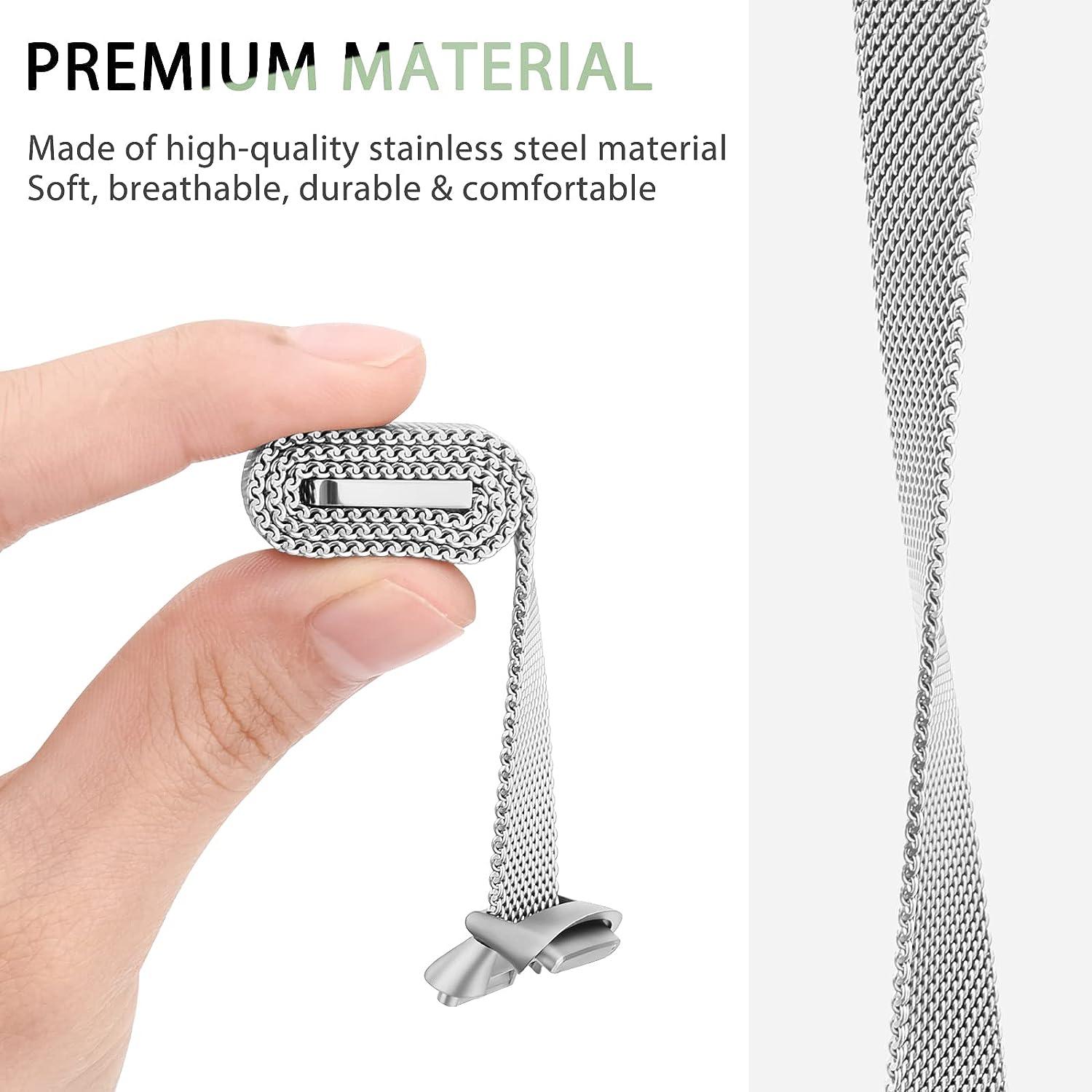 Stainless Steel Metal Band For Fitbit Luxe/Luxe SE - Protective Frame Design Wrist Strap