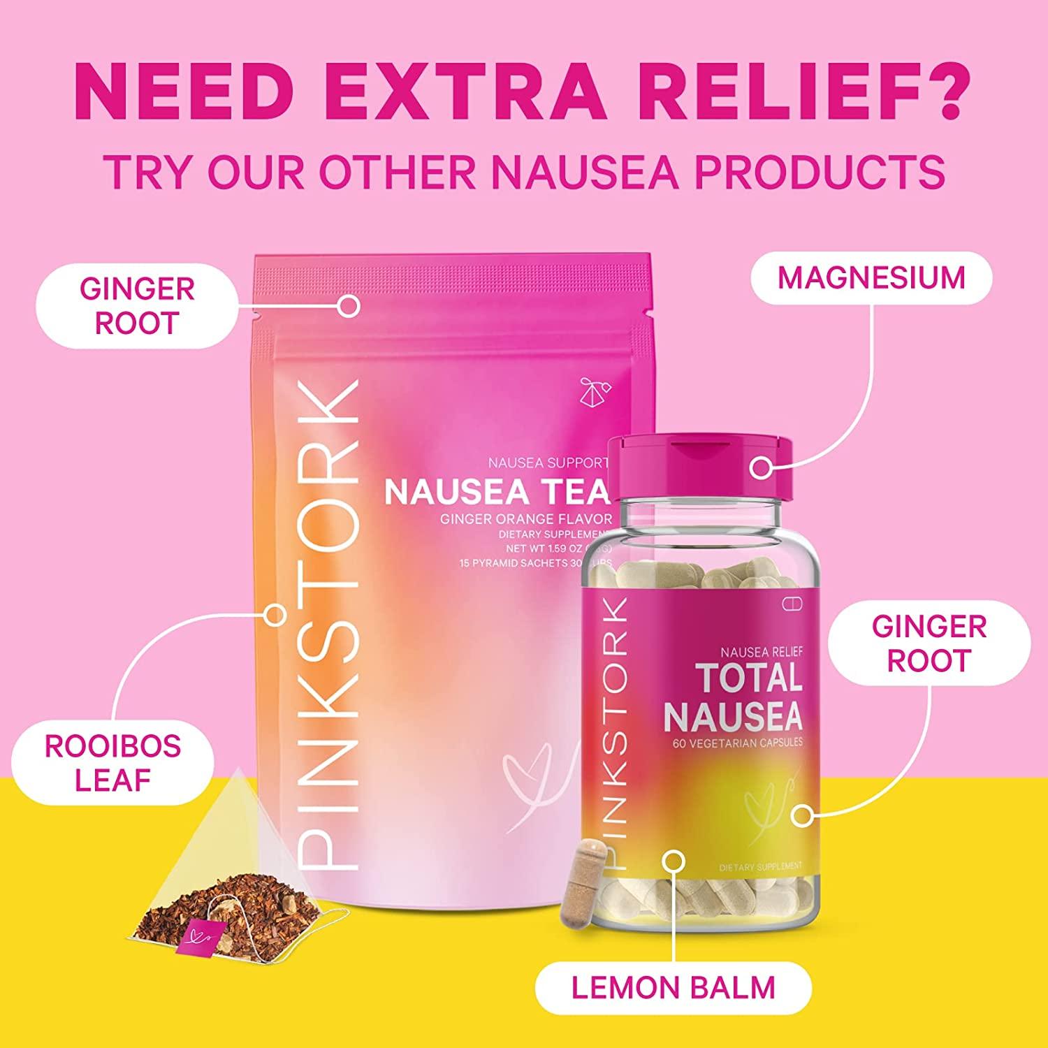 Pink Stork Nausea Sweets Lite Peppermint, Organic Hard Candy, Nausea