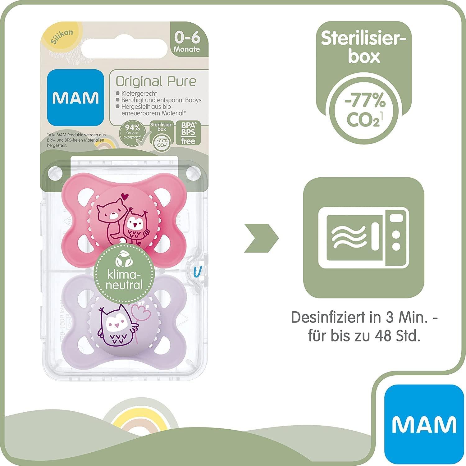 Mam Pacifiers Silicone Pacifier 3 Pack 6 + Months Girl - View #9