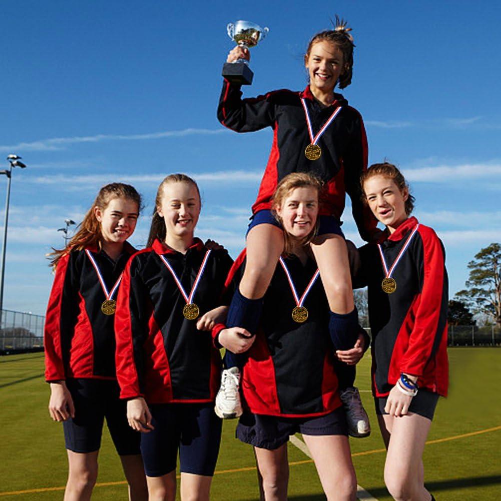 Caydo 100 Pieces Gold Medals For Kids Medals For Awards Plastic Winner Award Medals For Kids - View #5