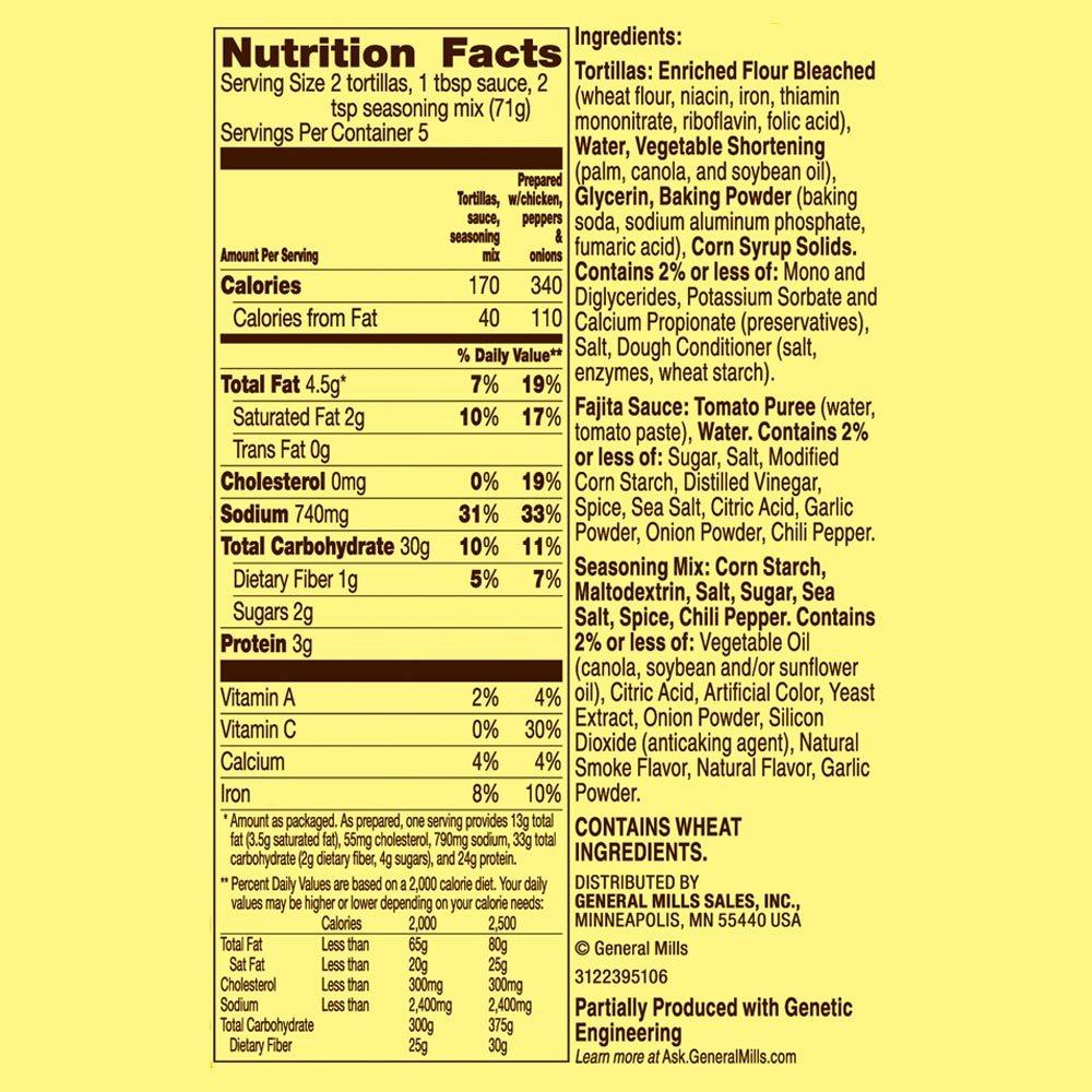 Old El Paso Fajita Dinner Kit With Flour Tortillas, Mild Fajita Sauce