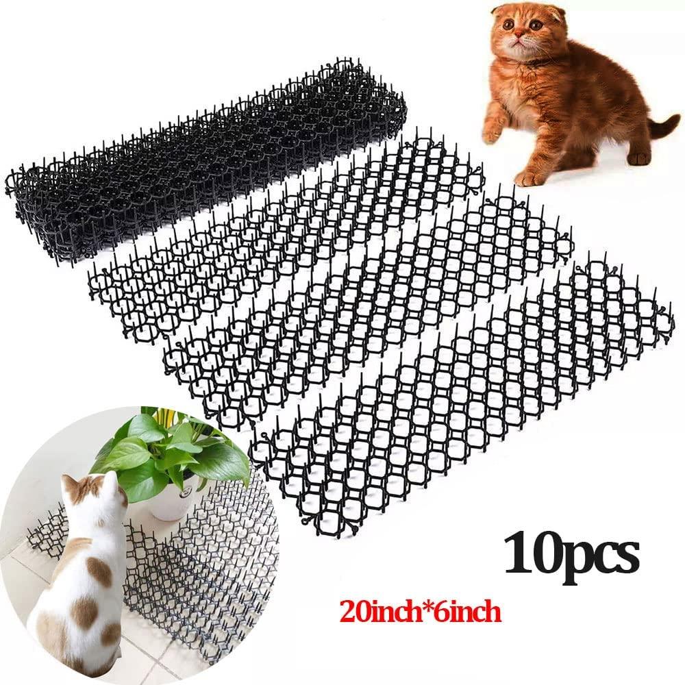 Cat Scat Mat 10pieces, Debiubeu AntiCats Network with Spikes Prickle