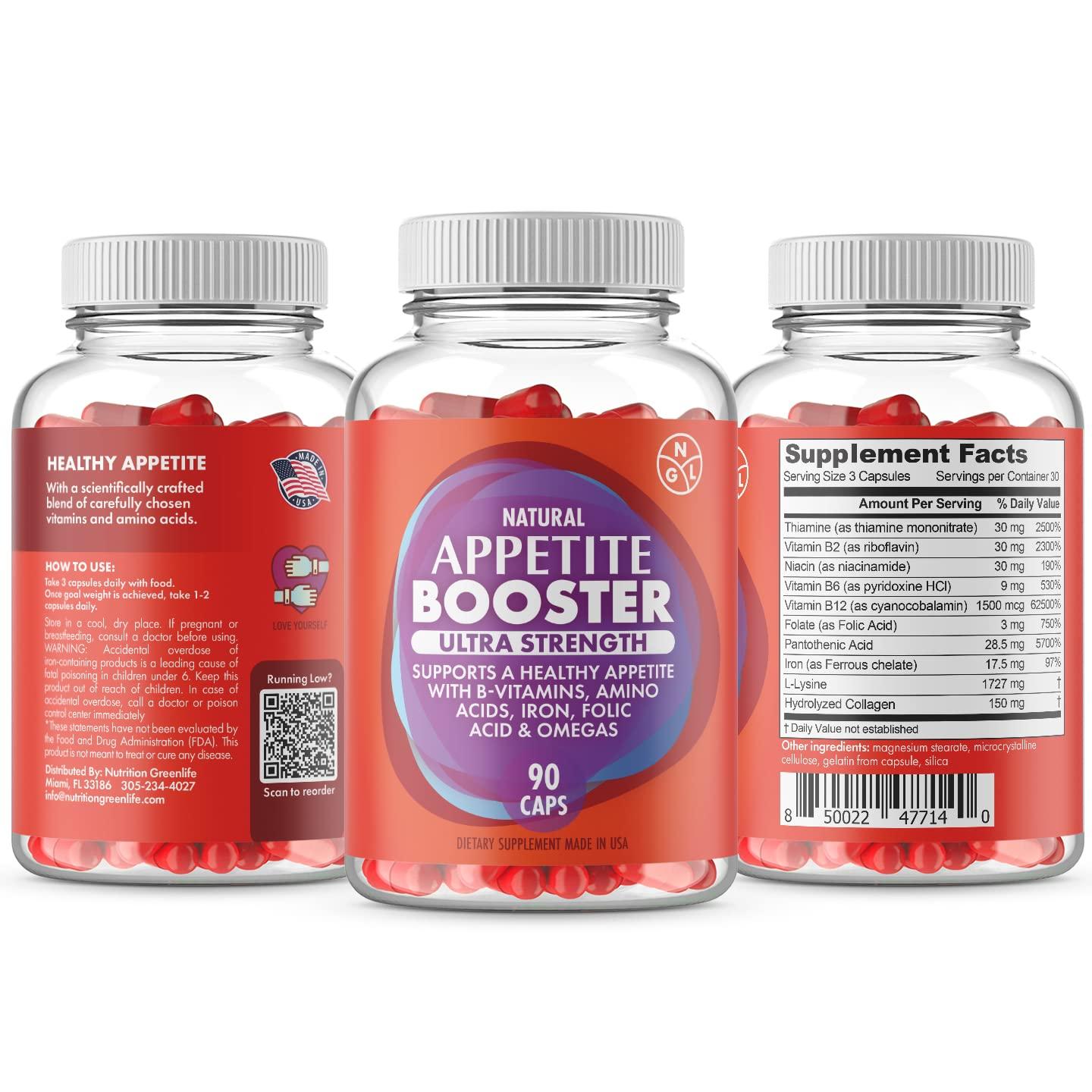 Appetite Booster Weight Gain Pills for Adults Fortified with Essential