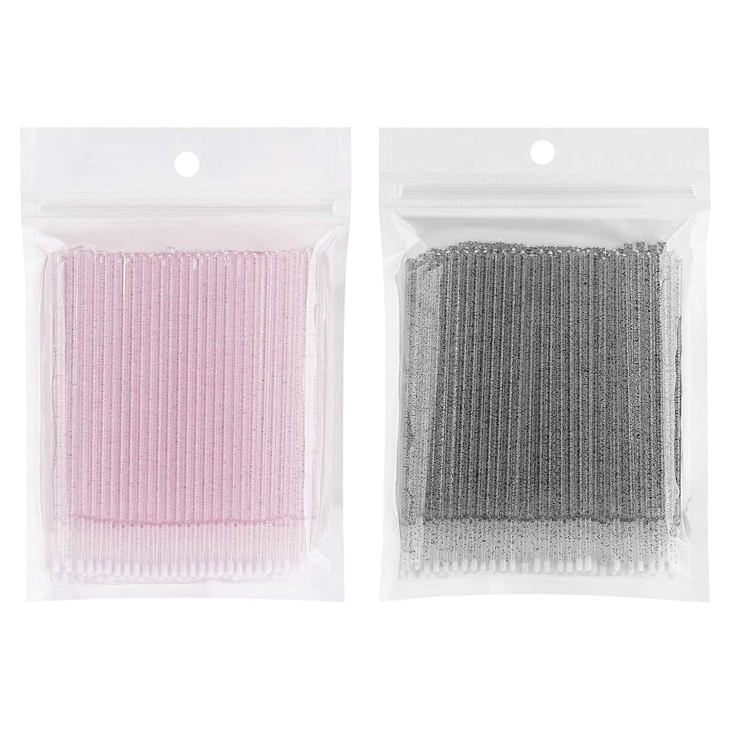 tifanso 400PCS Micro Brushes Microswabs for Eyelash Extensions