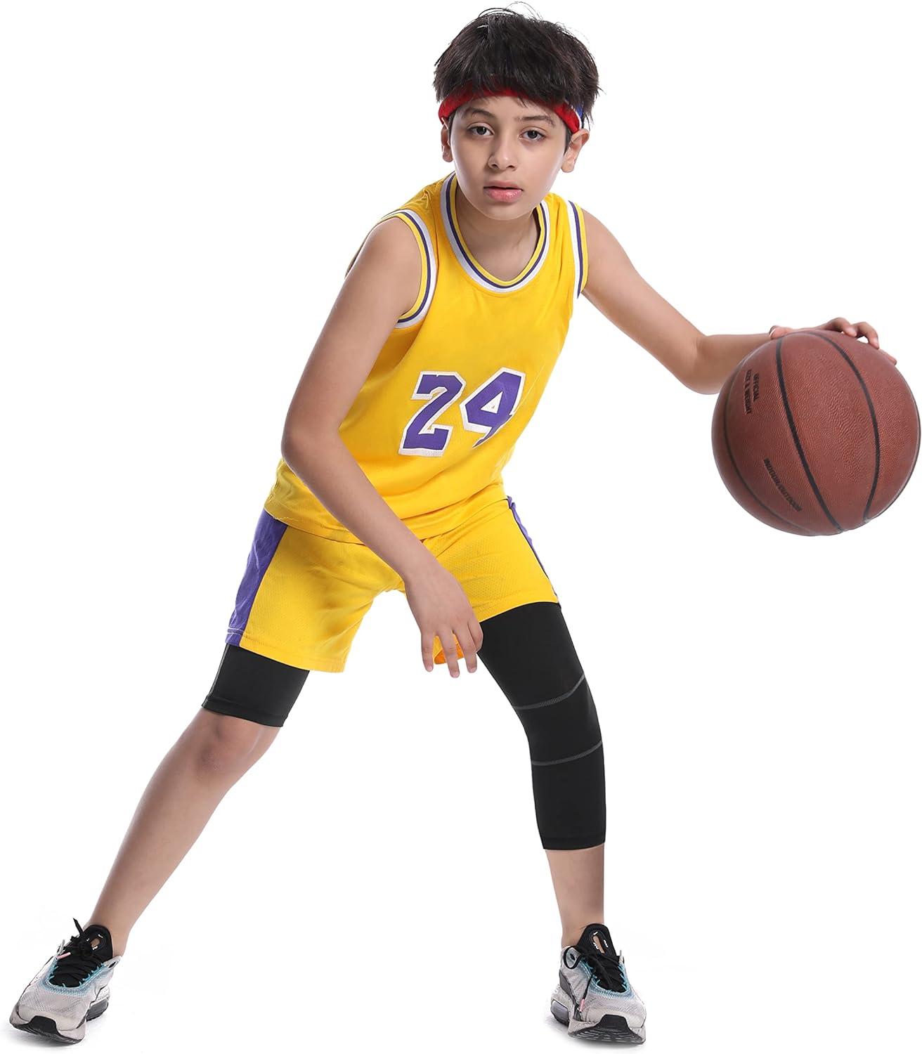 3-Pack Boys Compression Leggings - Youth Athletic Tights For Basketball, Running & Sports Workouts