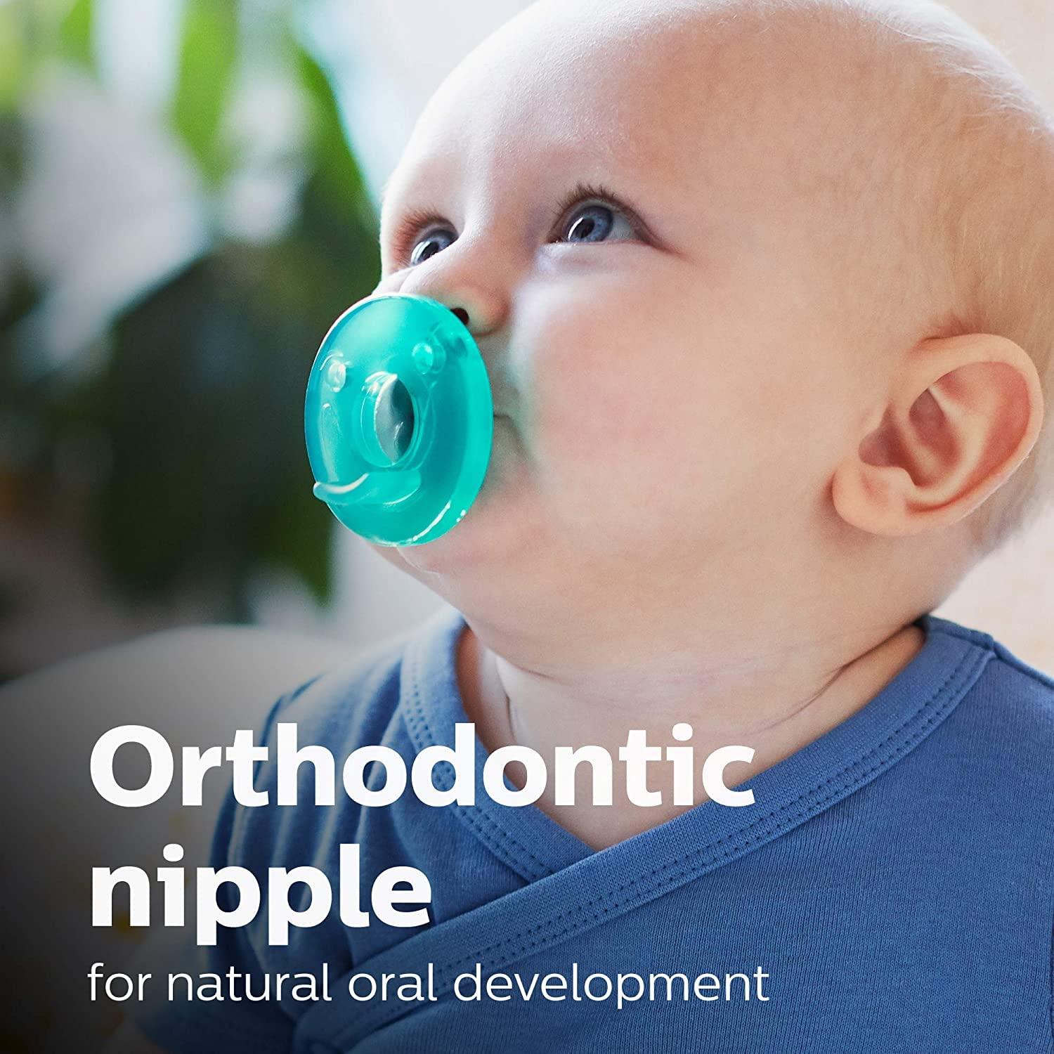 Pacifier 18-36 Philips Avent Soothie Pacifiers (4-Pack) Hospital