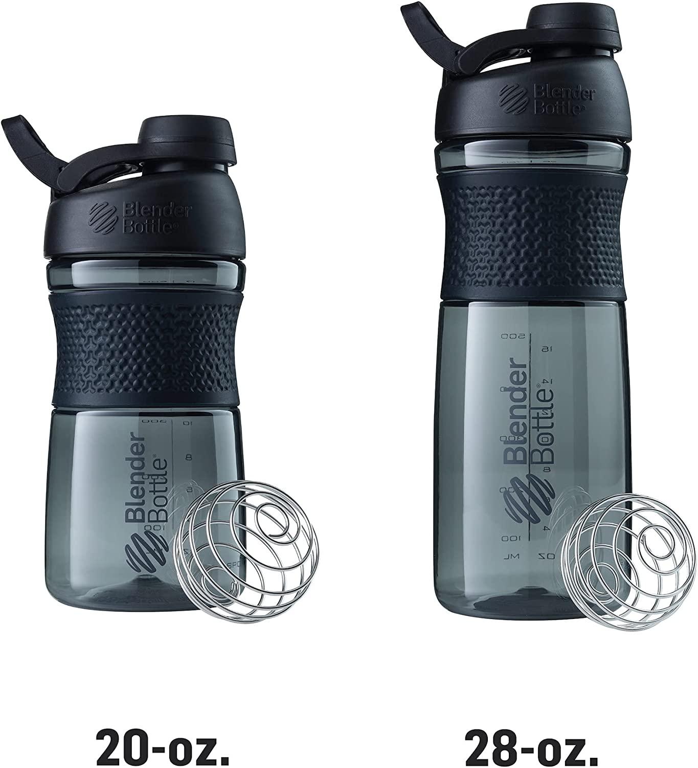 BlenderBottle SportMixer 20Ounce Plum Shaker Bottle Ideal for