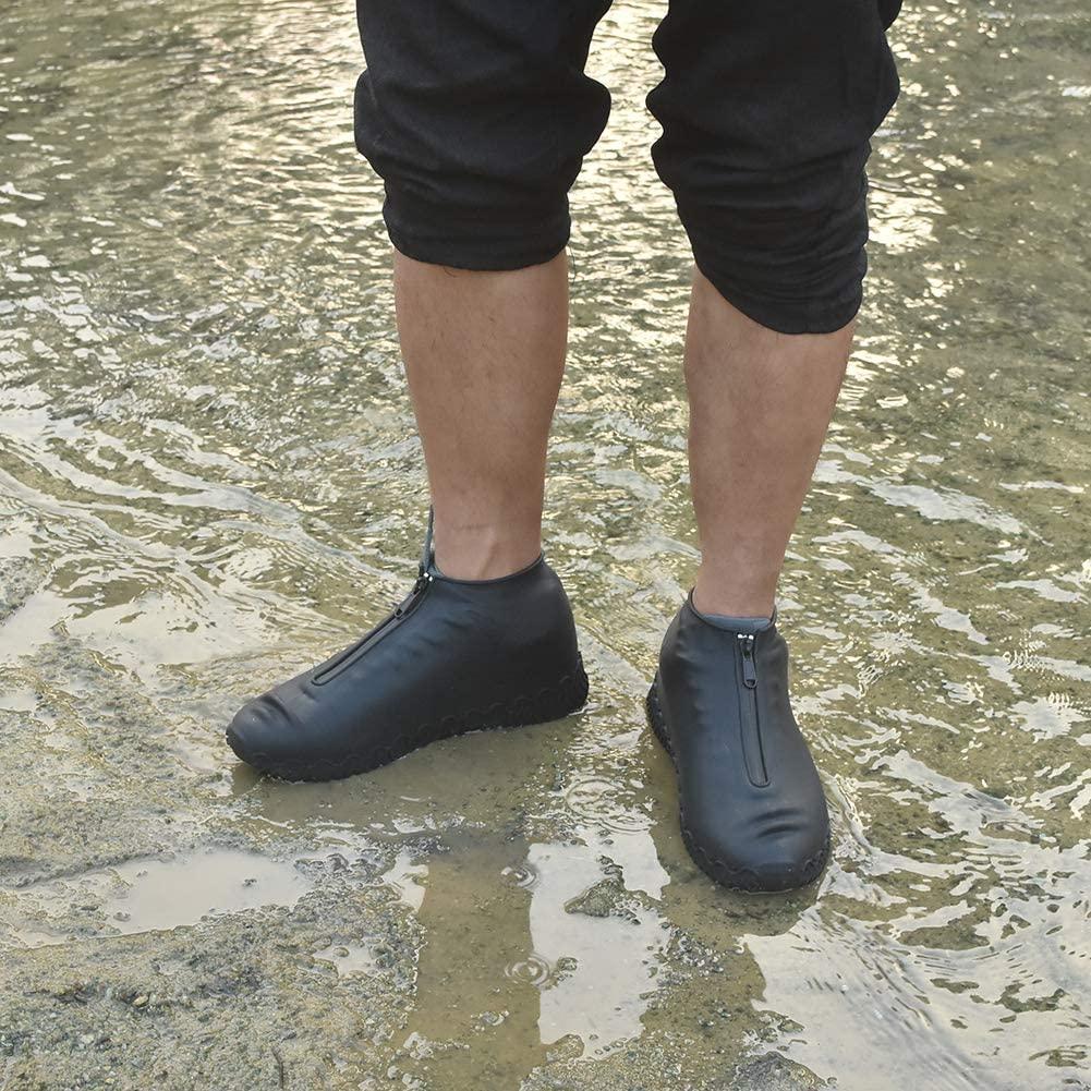 ydfagak Waterproof Shoe Covers Reusable Foldable Not-Slip Rain