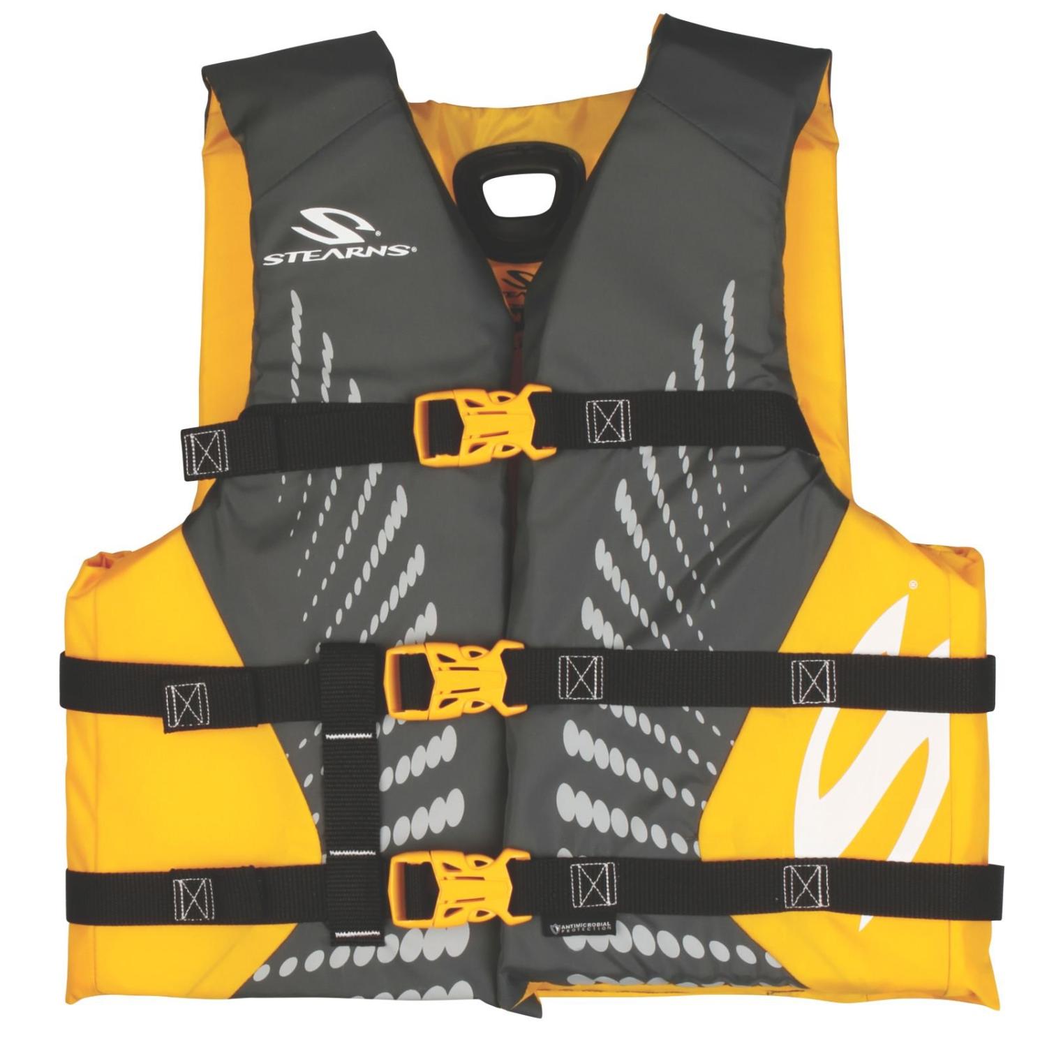 STEARNS Nylon Youth Vest Gold Lightweight and Durable Safety Wear for