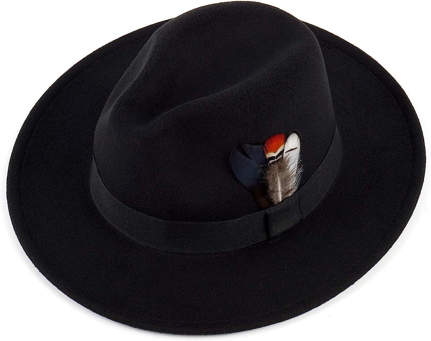FADACHY Classic Fedora Hat - Wide Brim Felt Panama Dress Hat for Men & Women - Large - Black | Buy Now with Express International Delivery | GoSupps.com FADACHY Classic Fedora Hat - Wide Brim Felt Panama Dress Hat for Men & Women - Large - Black | Buy Now with Express International Delivery | GoSupps.com