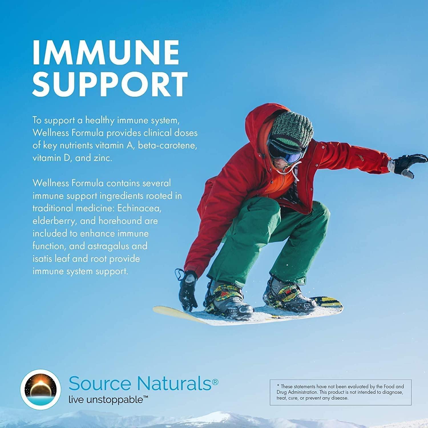 Source Naturals Wellness Formula - 120 Capsules - Immune System Support