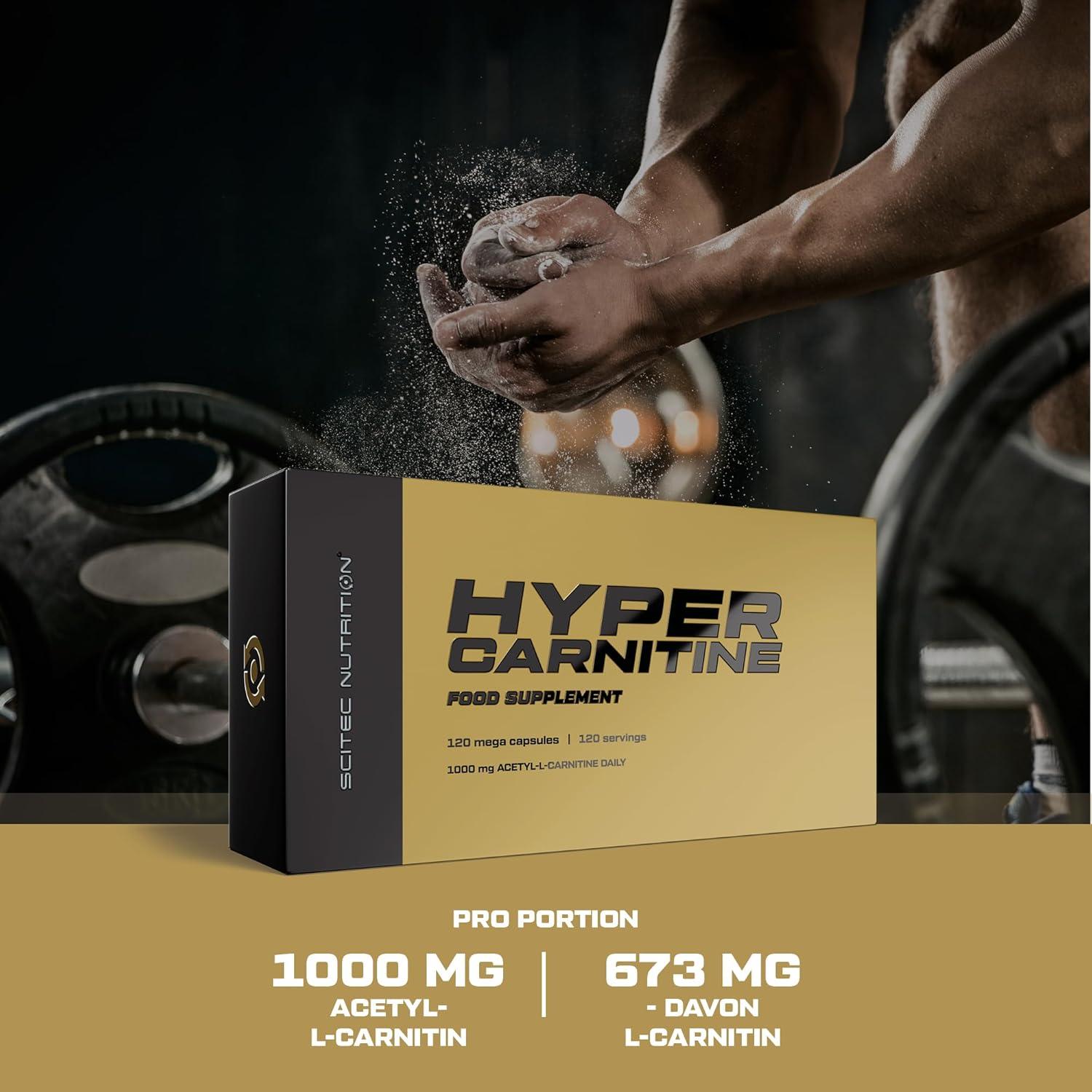 Buy Scitec Nutrition Hyper Carnitine 1000mg - Acetyl L-Carnitine Supplement  for Energy & Weight Loss | 120 Capsules - International Shipping | Buy Now  with Express International Delivery