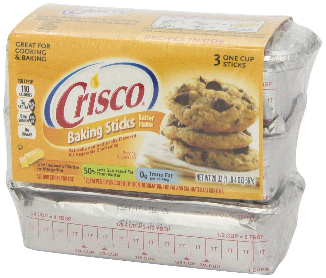 Crisco, AllVegetable Shortening Sticks, 20 oz (3 ct) 1.25 Pound (Pack
