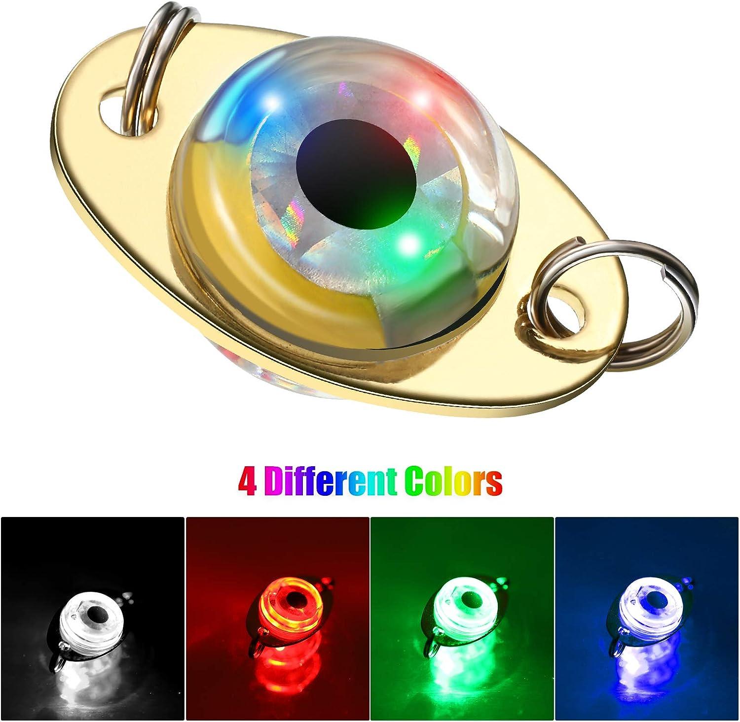 10-Pack LED Fishing Lures With Automatic Flashing - Saltwater & Freshwater Trolling Spoons