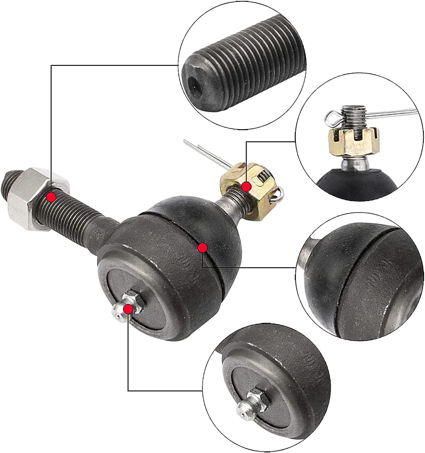 Ball Joint Kit,Set of (3) Tie Rod End with grease fitting Fits for Club
