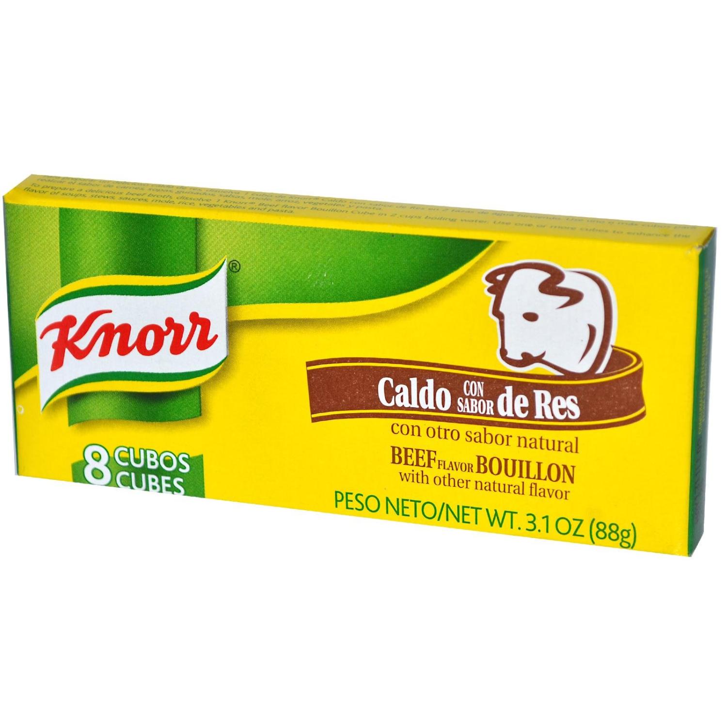 Knorr Bouillon Cubes, Beef, 8 ct Beef 3.1 Ounce (Pack of 1)