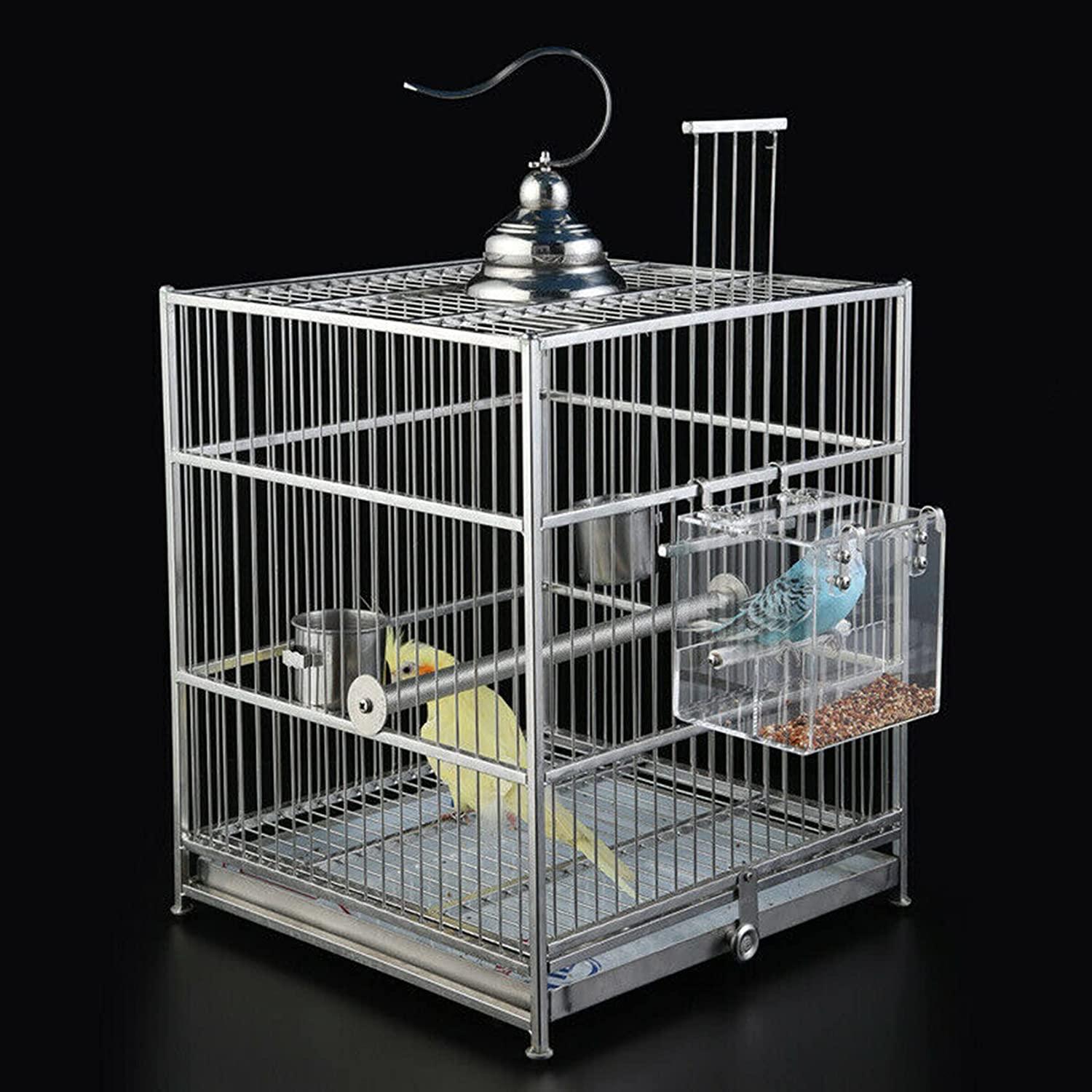 SETCO Automatic Bird Feeder No Mess Bird Cage Pet Feeder Seed Food