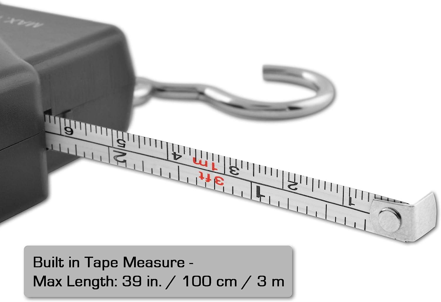 South Bend Digital Hanging Fishing Scale and Tape Measure with Backlit