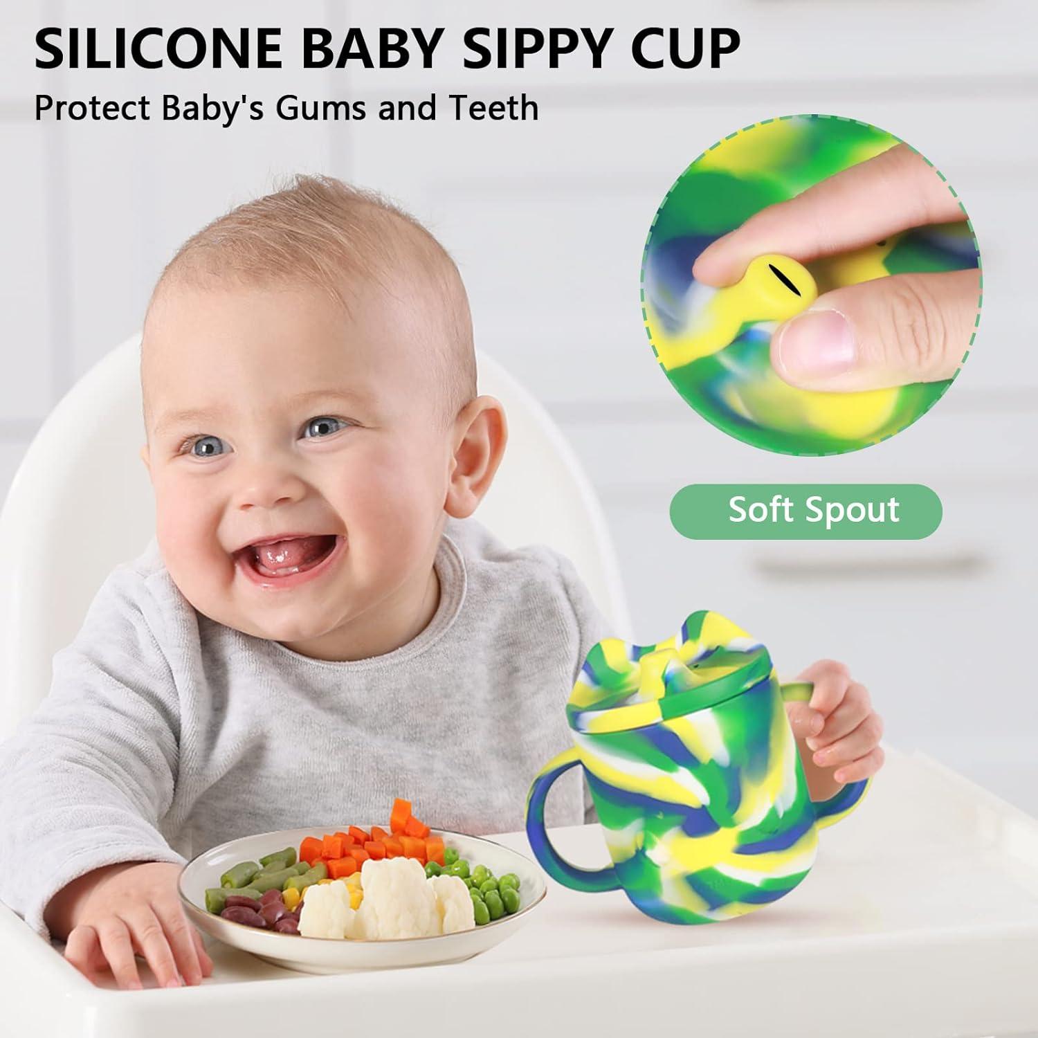Chomp Baby Sippy Cup I All-in-1 Baby Toddler Drinking Cup I Dishwasher Safe  Silicone – Chomp Baby Weaning