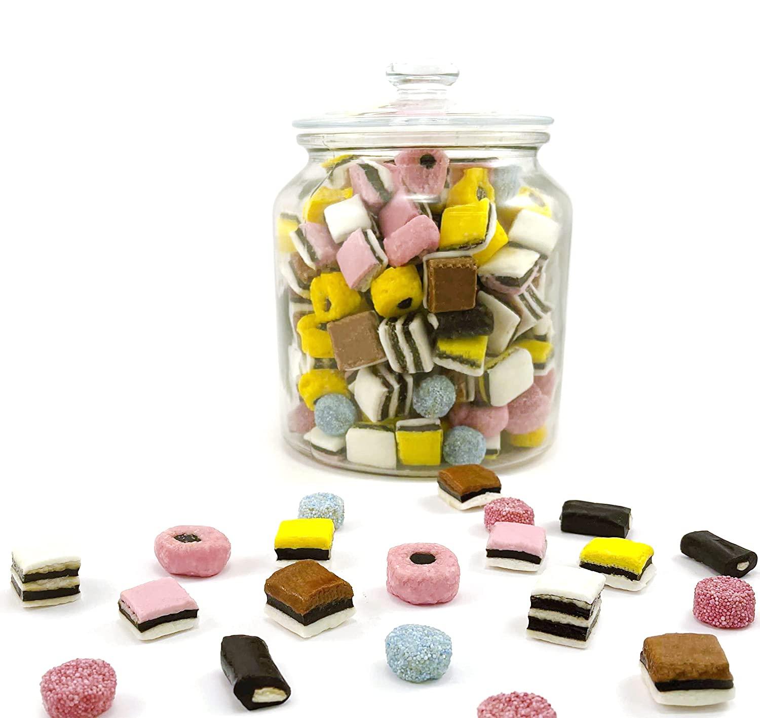 LaetaFood Gustaf's English Licorice Allsorts Gourmet Candy, Assorted