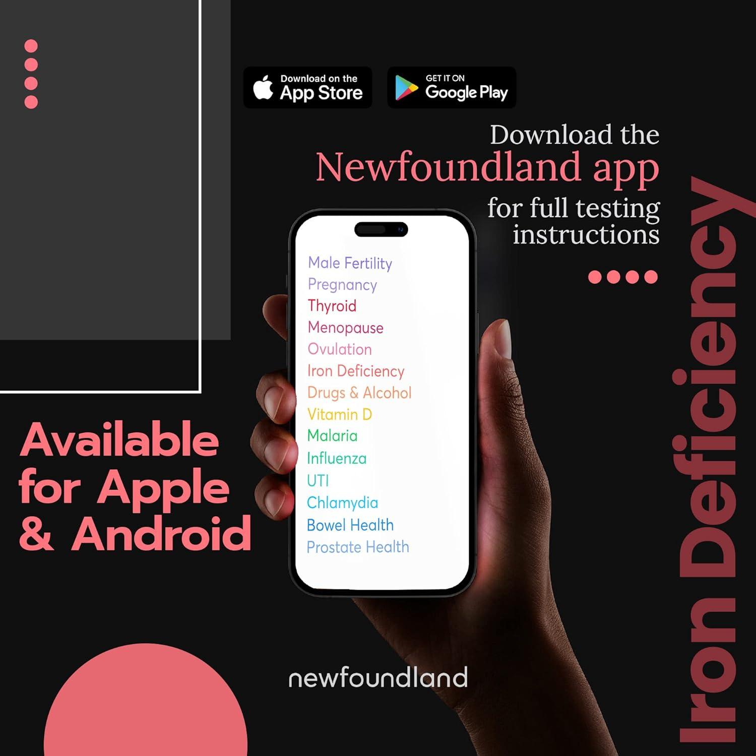 Newfoundland Iron Levels Test Kit 99 Accurate Home Test for Anaemia