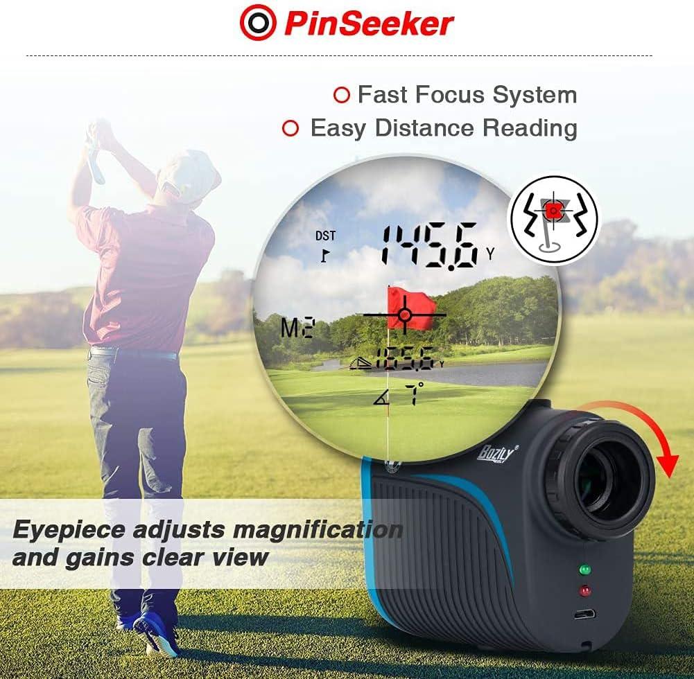  Gogogo Sport Vpro Golf Range Finder 1200 Yards Red Display  Laser Rangefinder with Slope Switch 6X Magnification : Sports & Outdoors