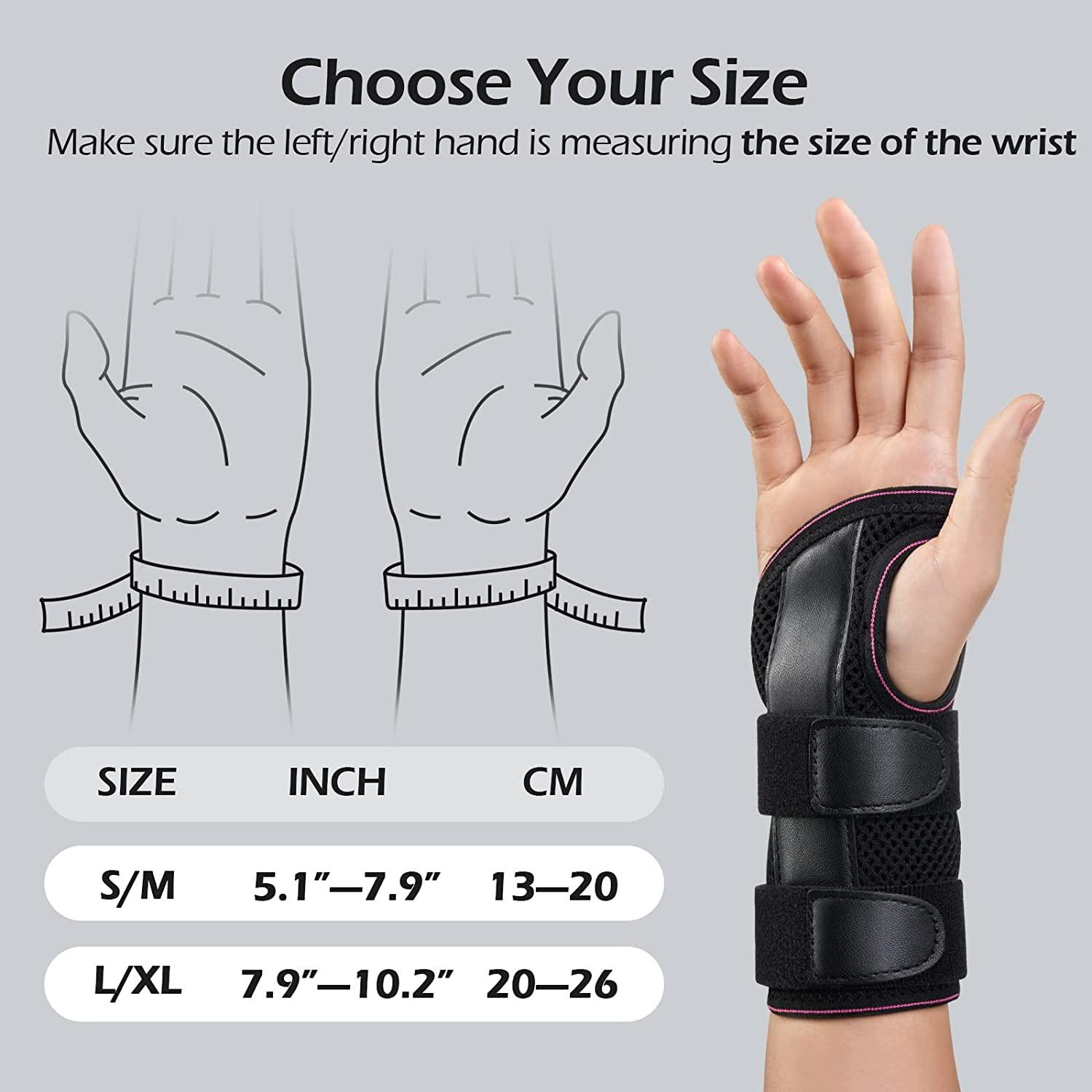 FREETOO Wrist Brace for Carpal Tunnel Relief Night Support , Maximum