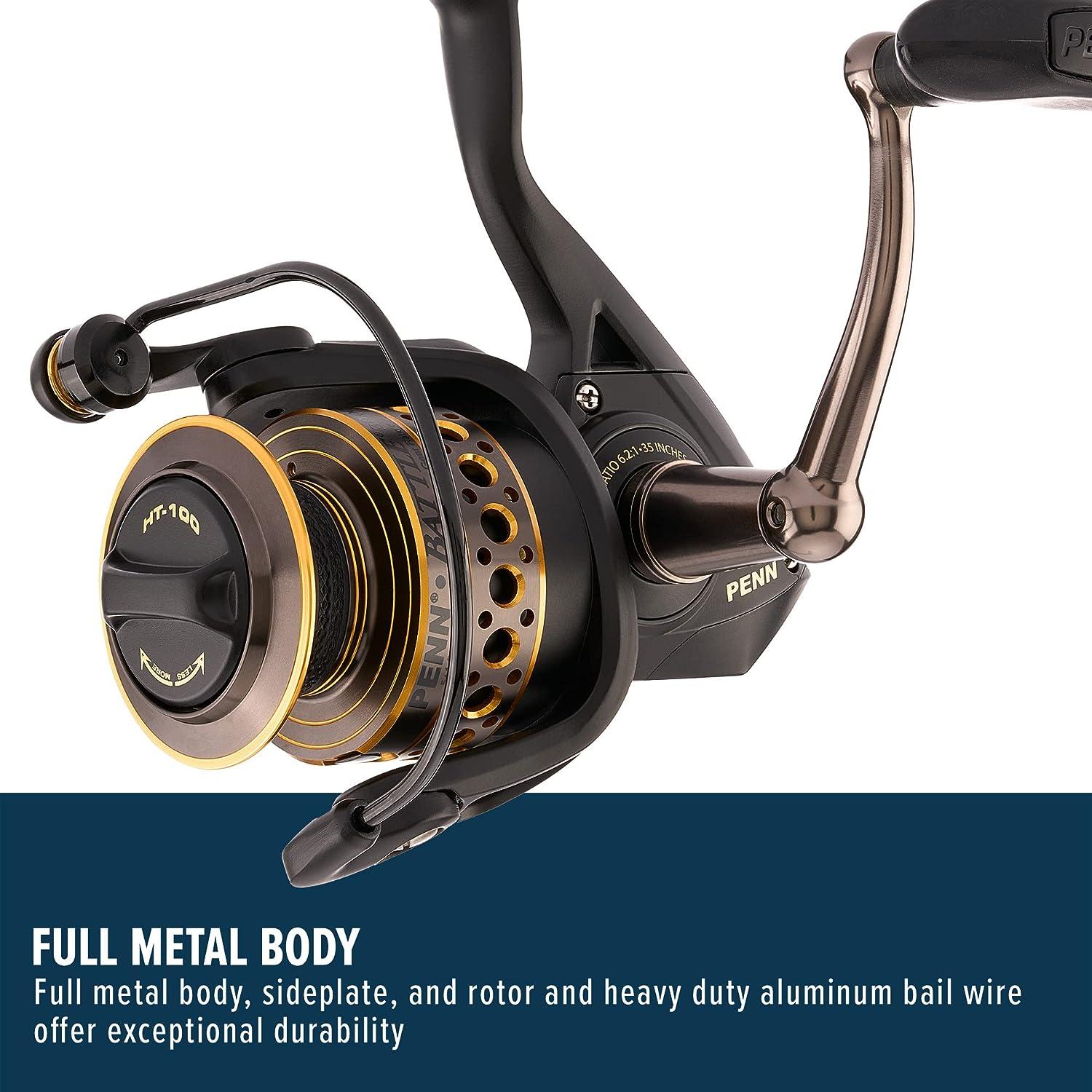 PENN Battle Spinning Reel Kit, Size 5000, Includes Reel Cover and