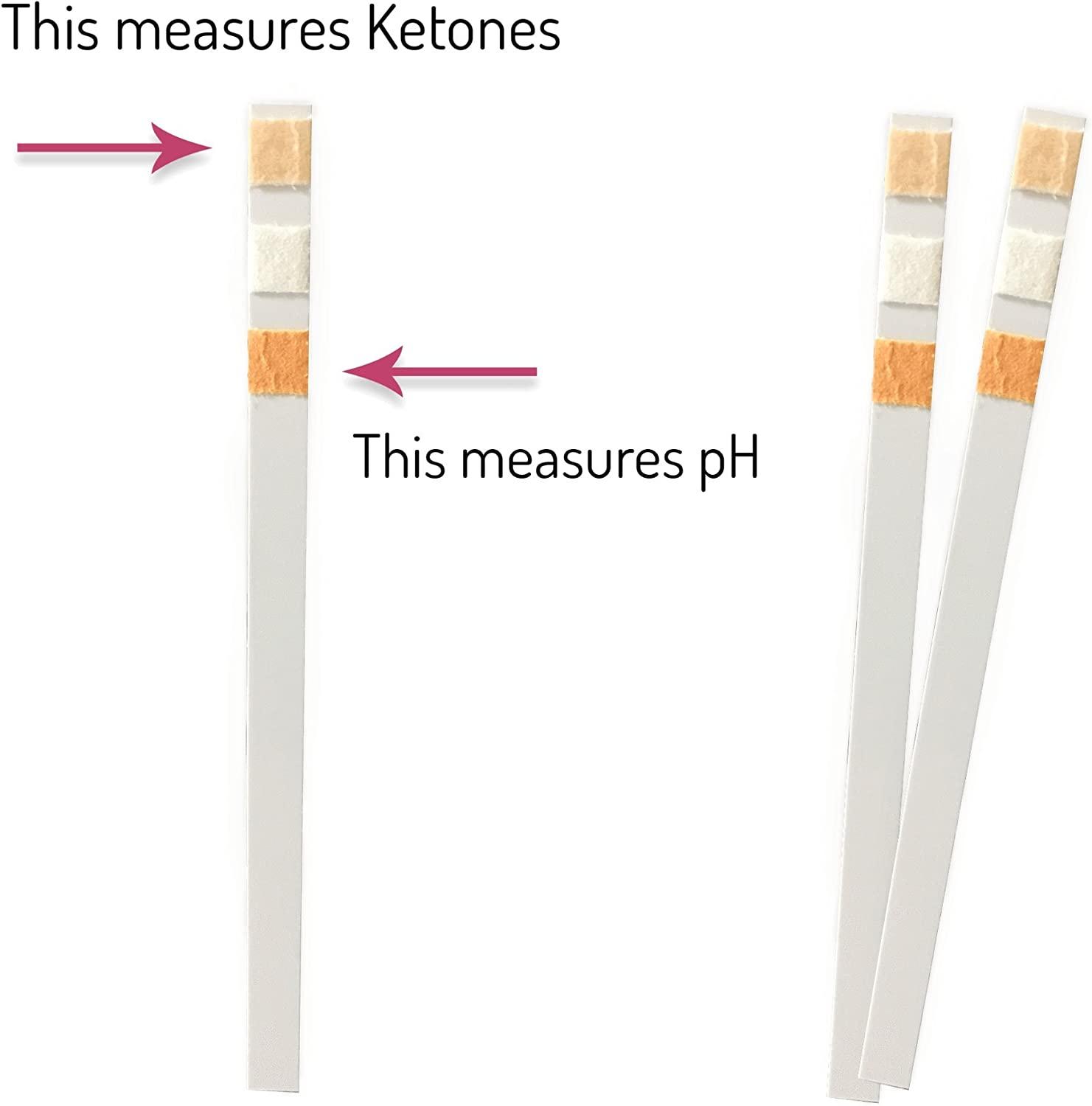 KetopH Urine Test Strips Test Ketones and pH All in one Test Strip