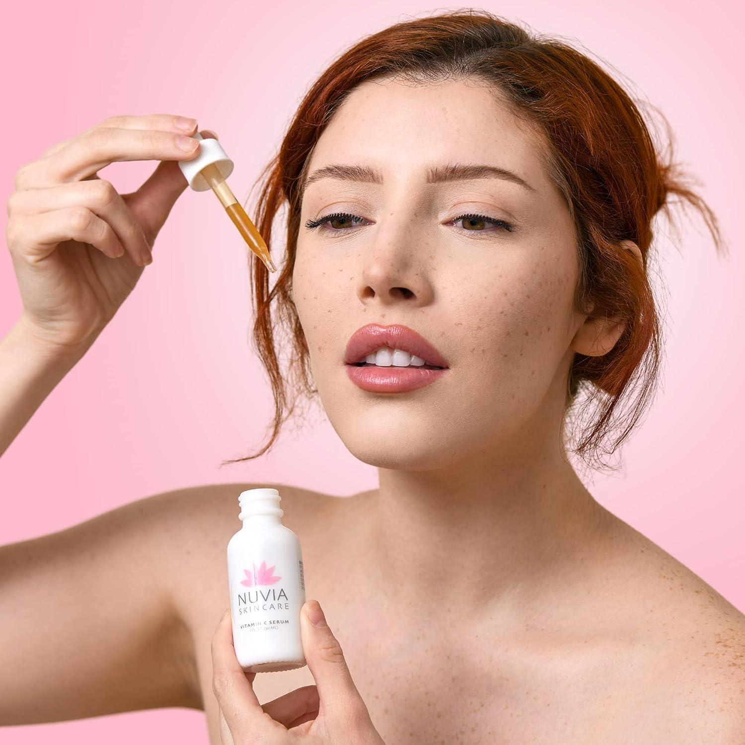 Nuvia Vitamin C Serum with 7 Forms of Vitamin C + Hyaluronic Acid 96