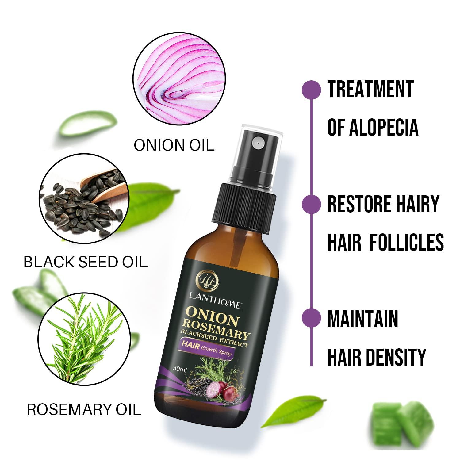 Hair Growth Spray Onion Oil for Hair Growth Organic Hair Growth Serum Enriched with Rosemary