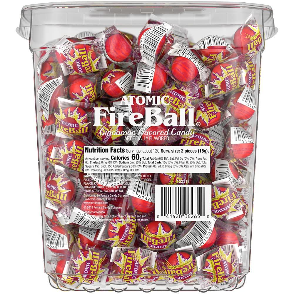Atomic fireballs candy 4 05lb bulk tub intense cinnamon flavor buy