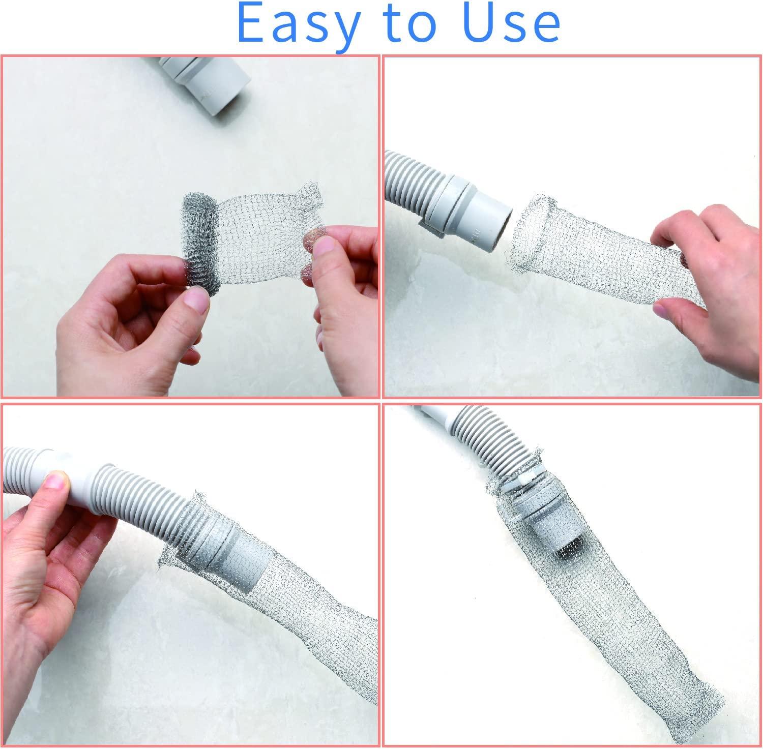 Lint Traps LVYOUIF Stainless Steel Washing Machine Lint Snare Traps, 12