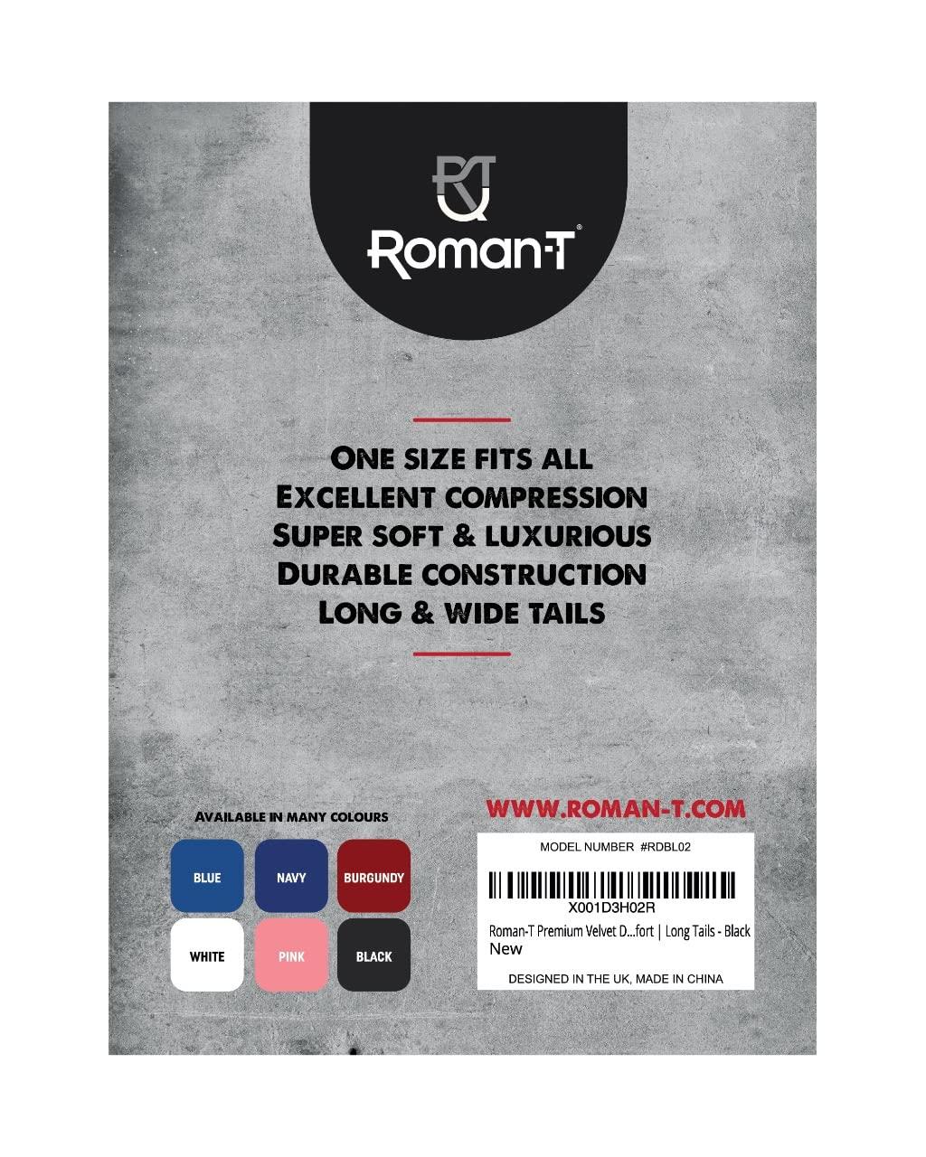 Roman-T Premium Velvet Durag for Men and Women, for, 360 Waves, Curls,  Dreadlocks, and Locks, Long & Wide Tails, Ultra Soft and Comfortable du rag  for