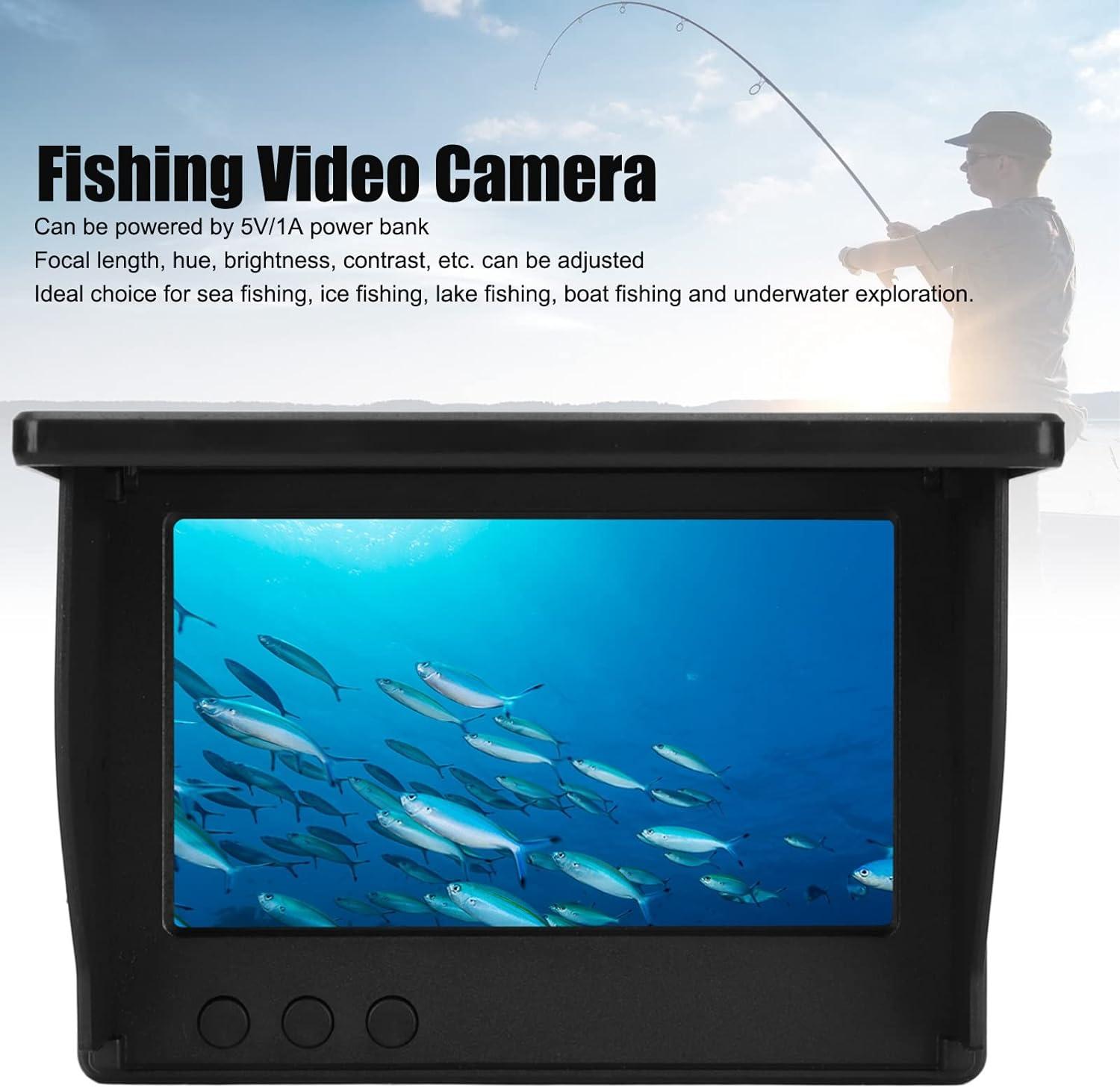 Underwater Fishing Camera Portable Video Fish Finder Underwater Fishing  Camera Kit with 4.3in LCD Monitor IP67 Deep Waterproof for Sea Ice Lake  Boat Fishing