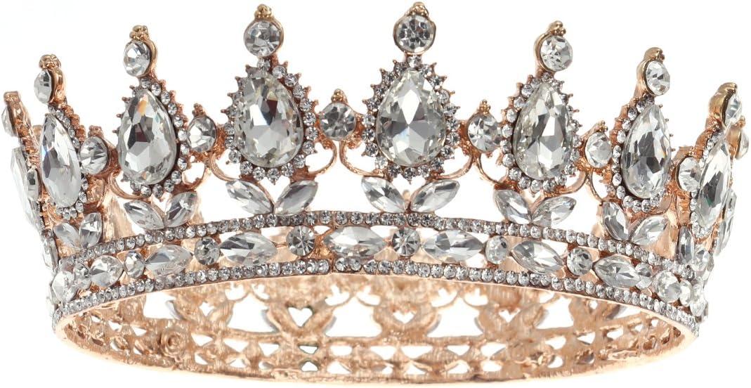Tiara Con Strass E Cristalli Frcolor - Corona Da Principessa Per Matrimonio, Sposa, Feste E Balli
