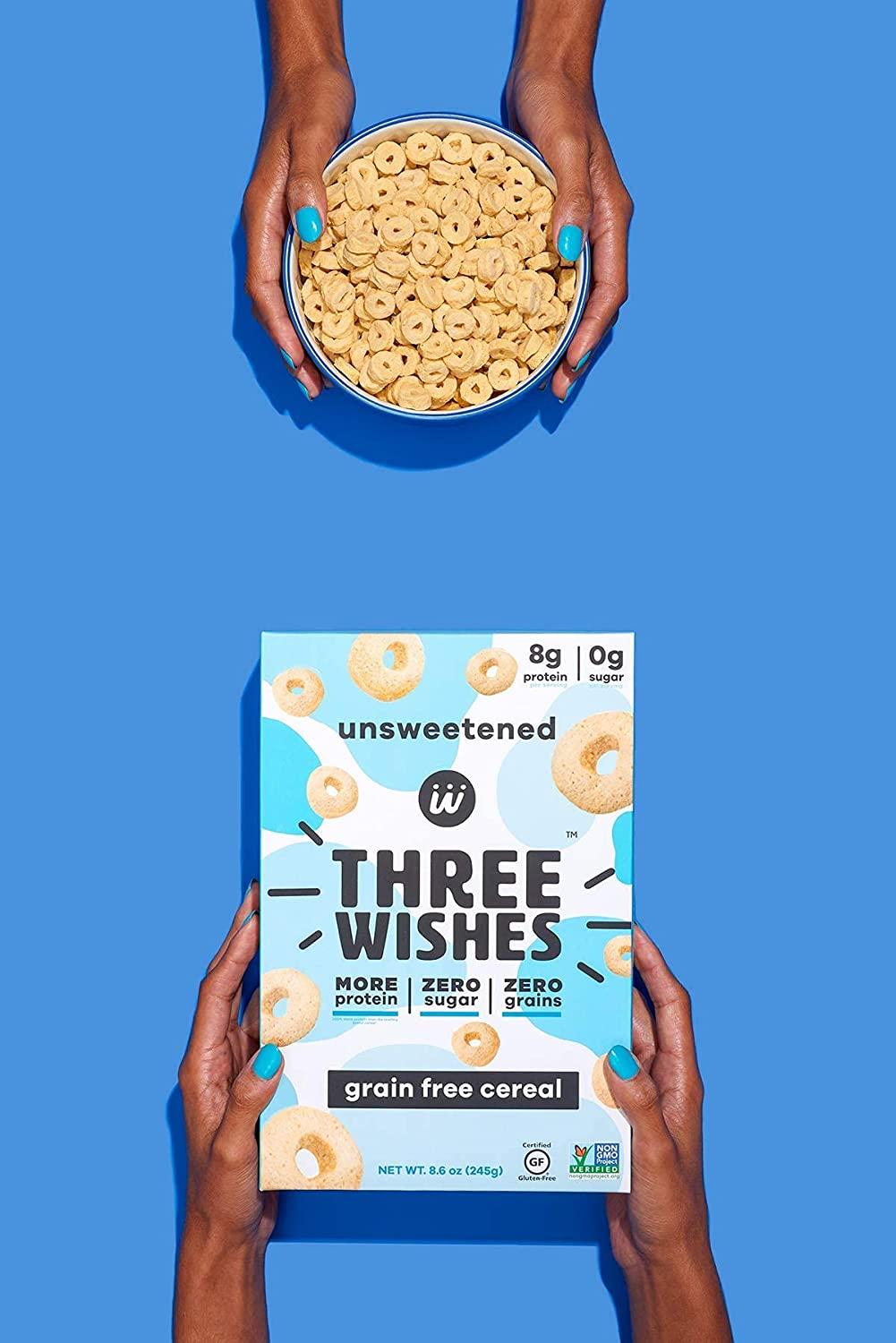 Three Wishes Protein & GlutenFree Breakfast Cereal 8.6 OZ Healthy
