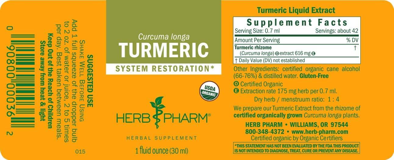 Herb Pharm Turmeric 1 fl oz (30 ml)