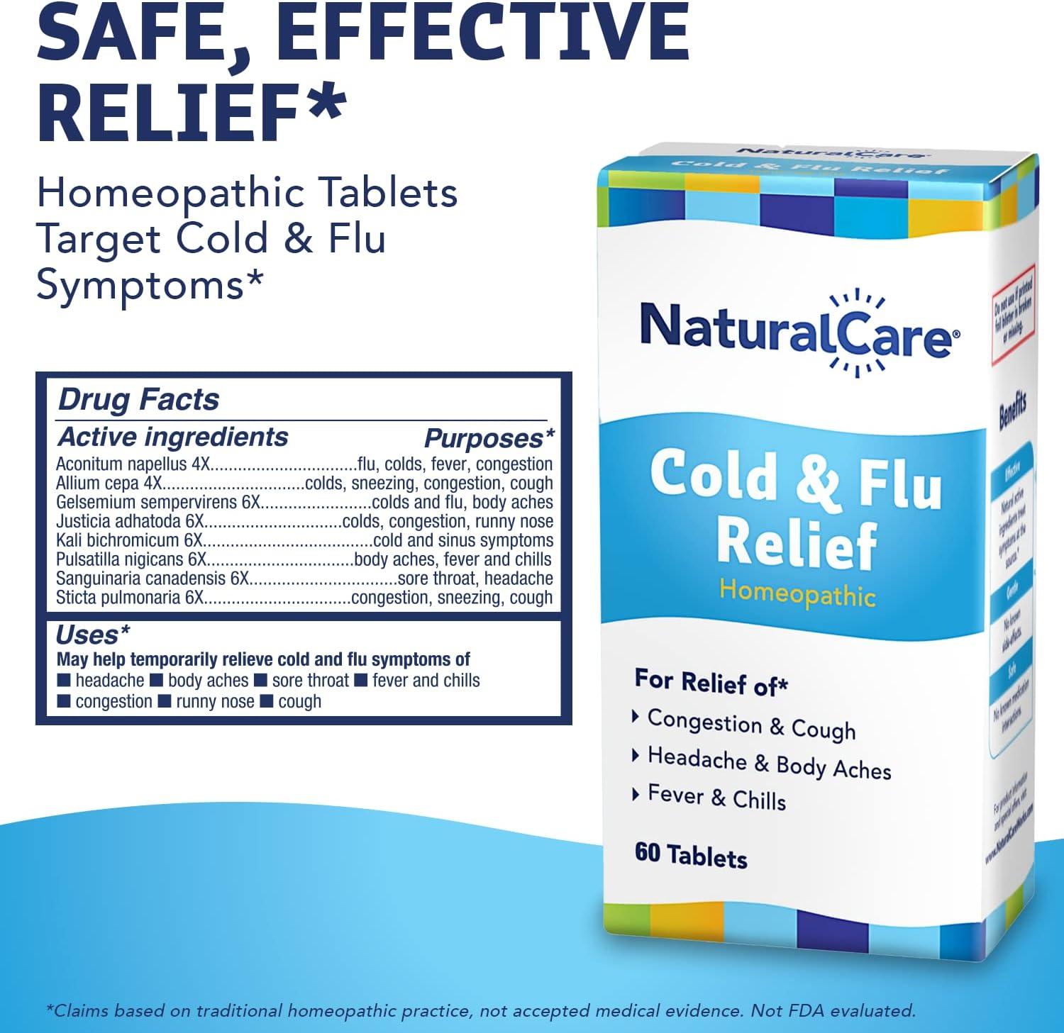 NaturalCare Cold & Flu Relief* Homeopathic Helps Temporarily Relieve
