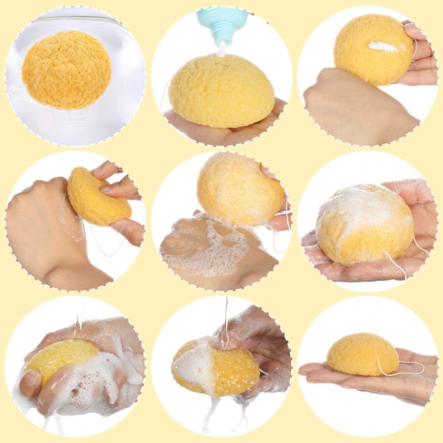 Natural Konjac Facial Sponges for Gentle Face Cleansing and Exfoliation