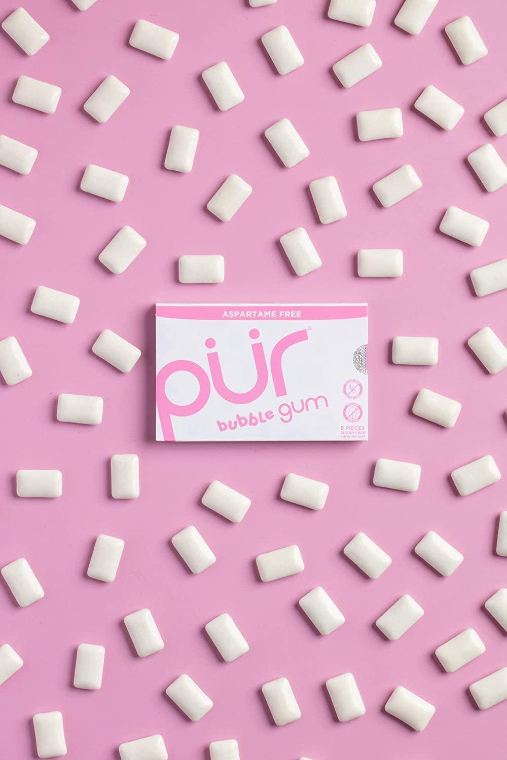 PUR Gum Sugar Free Chewing Gum with Xylitol, Aspartame Free + Gluten