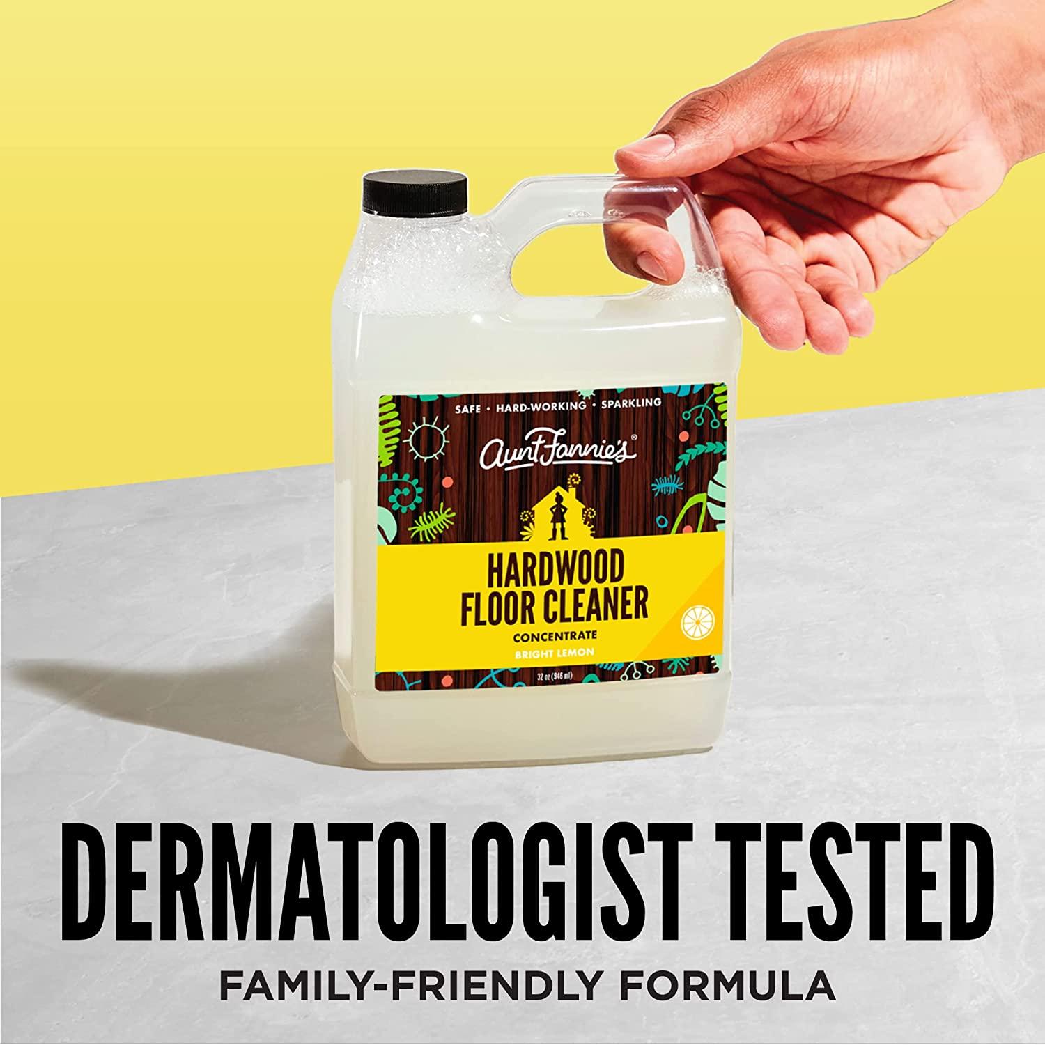 Aunt Fannie's Hardwood Floor Cleaner, Bright Lemon (Single) 32 Fl Oz