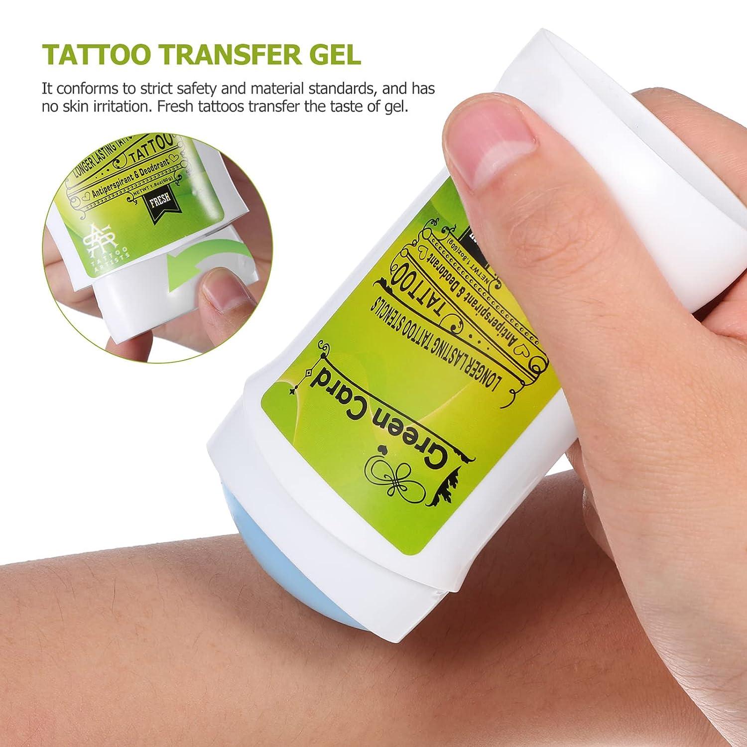 Healeved Tattoo Transfer Paper and Gel 1 Set Tattoo Transfer Cream Gel+50  Tattoo Transfer Paper Tattoo Skin Solution Soap Tattoo Transfer Soap  Stencil Temporary Tattoo Supplies